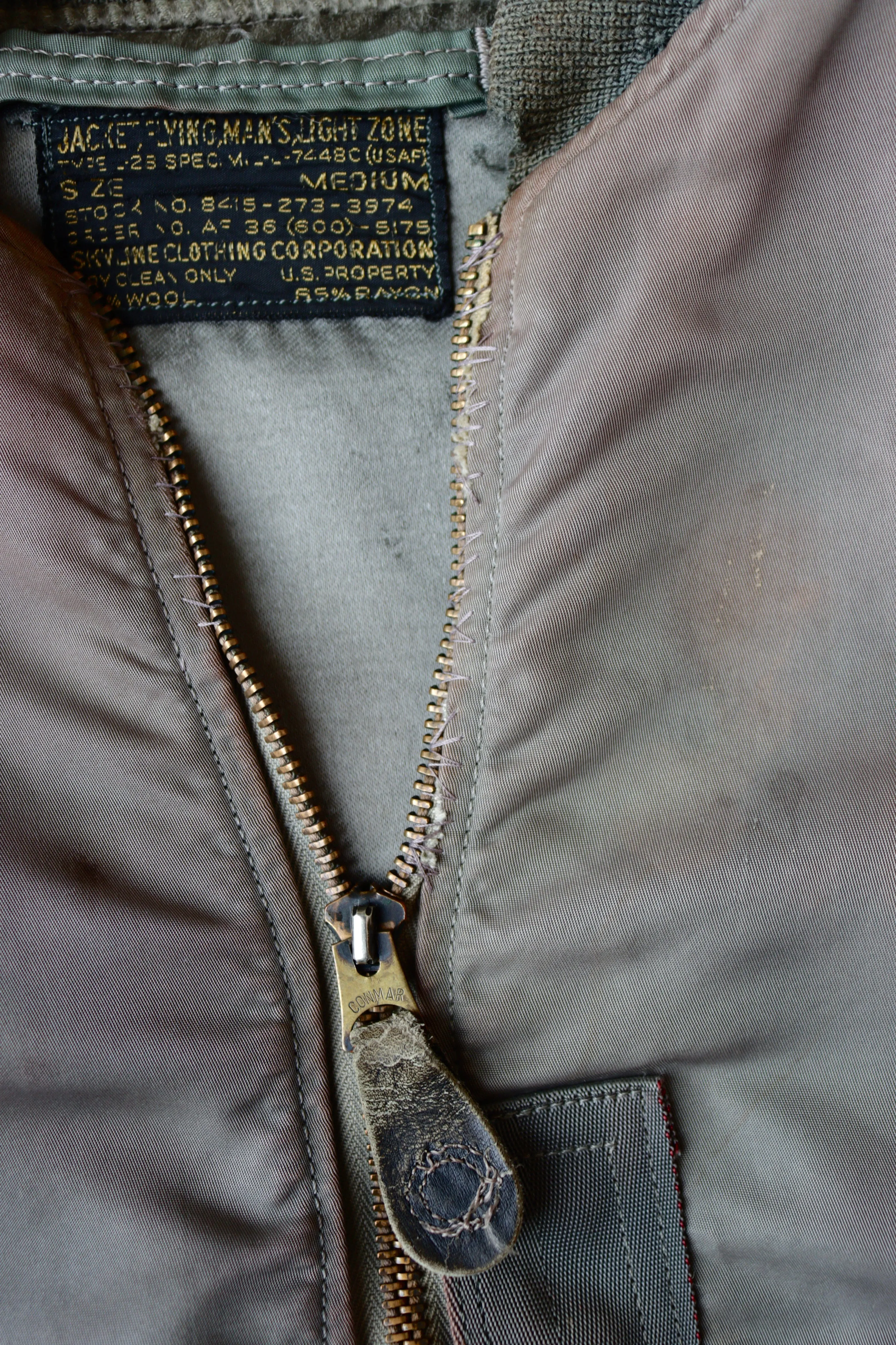 1950s USAF L-2B Lightzone Flight Bomber Jacket - M
