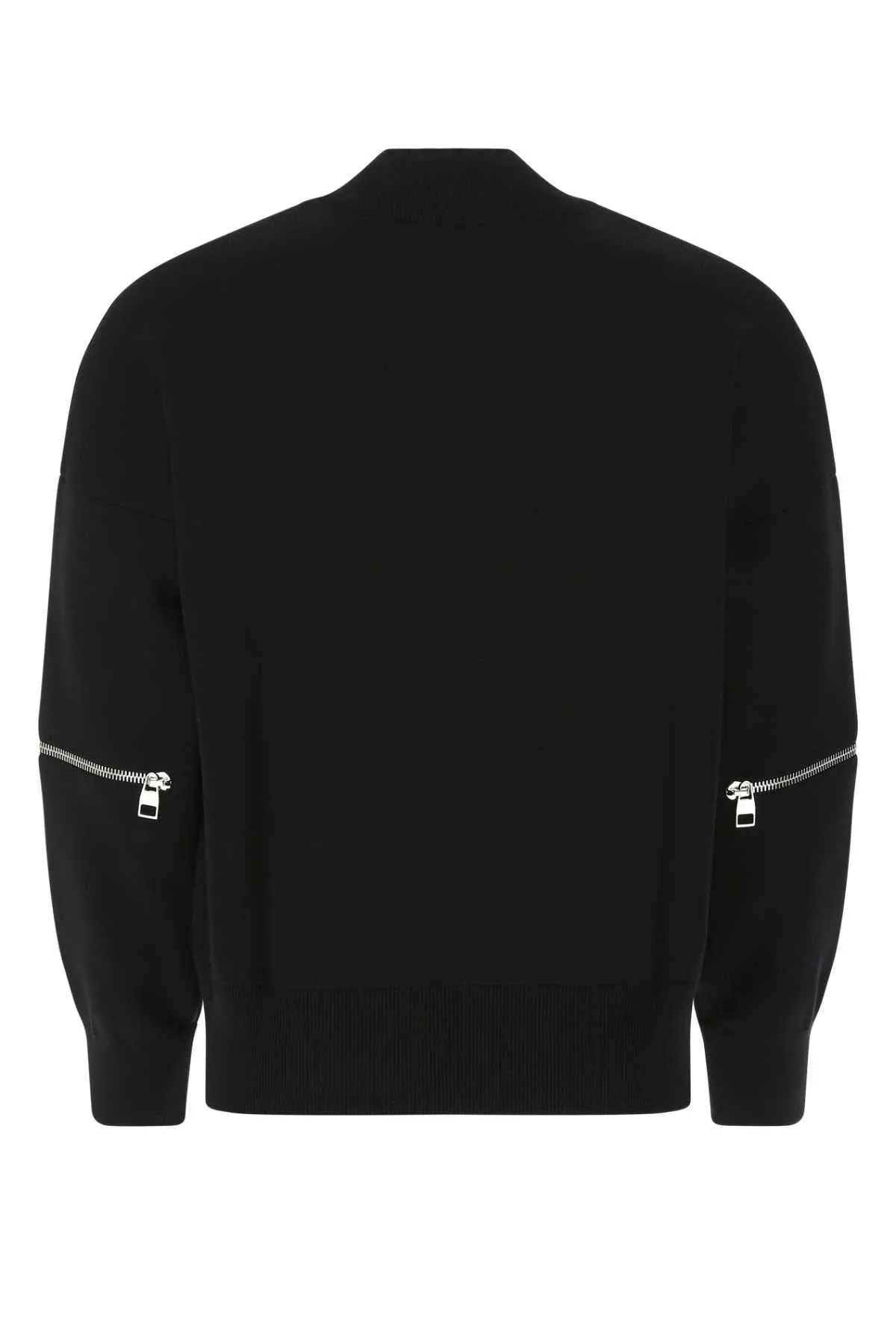 Alexander McQueen Zip Detailed Long Sleeved Bomber Jacket