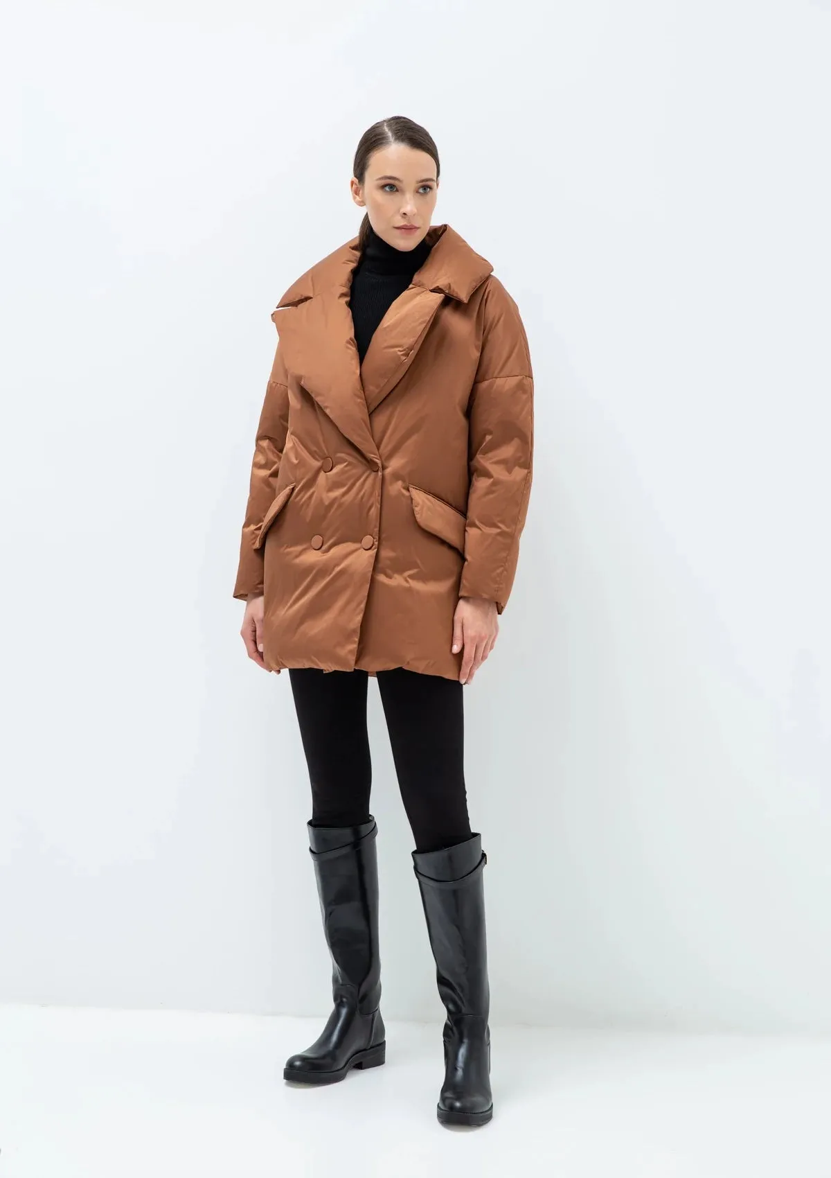 Aria Premium Down Fill Belted Jacket