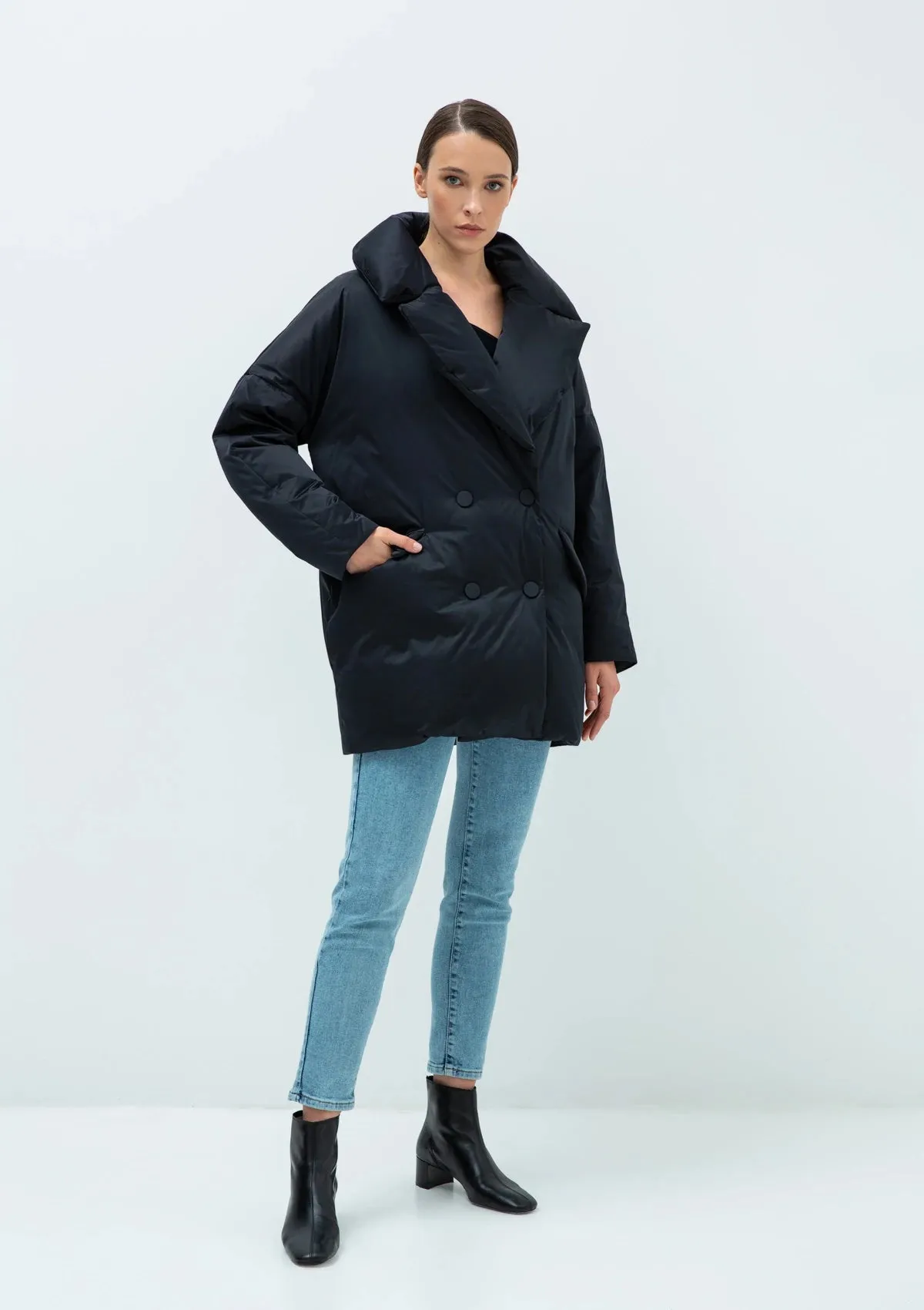 Aria Premium Down Fill Belted Jacket