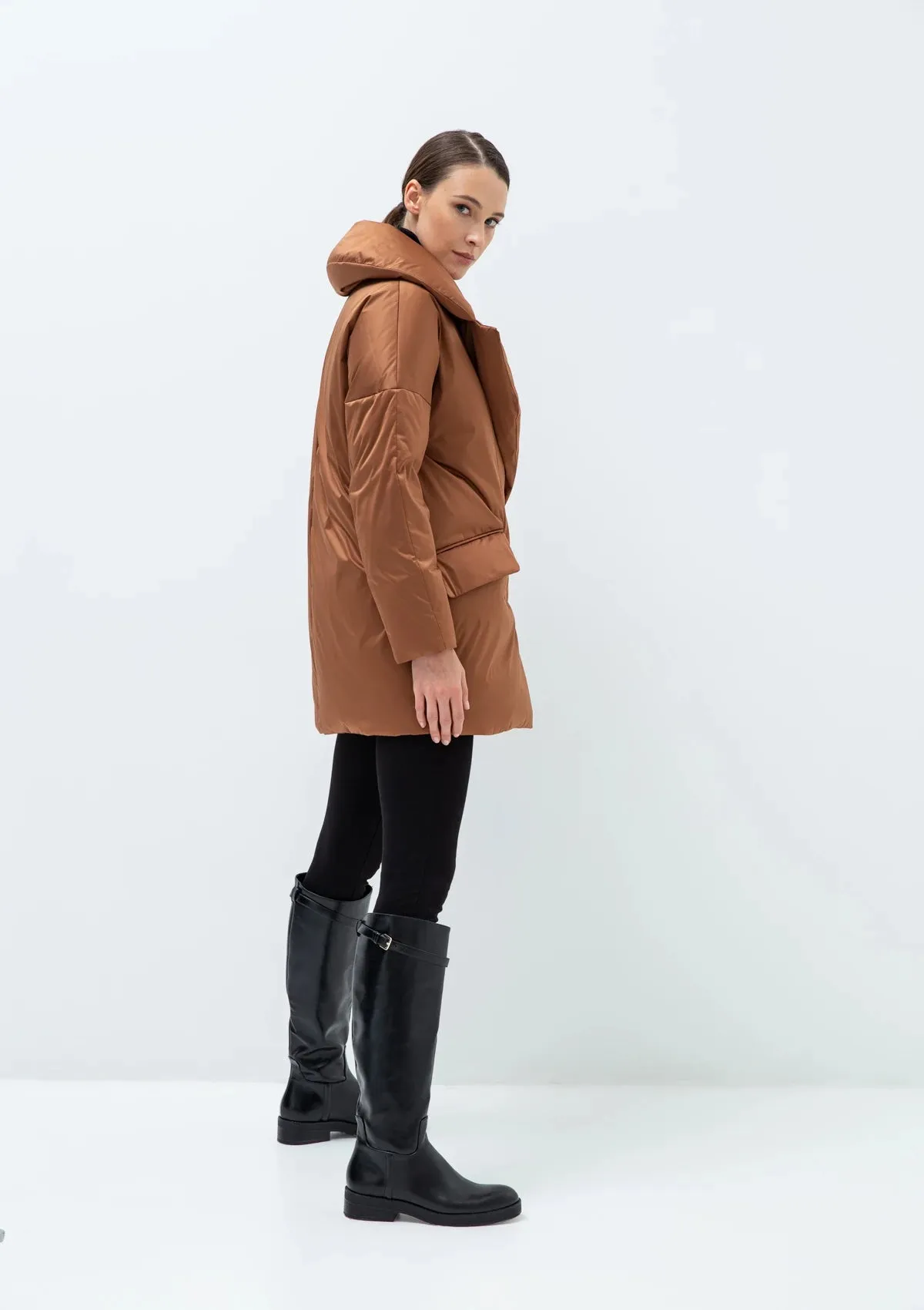 Aria Premium Down Fill Belted Jacket