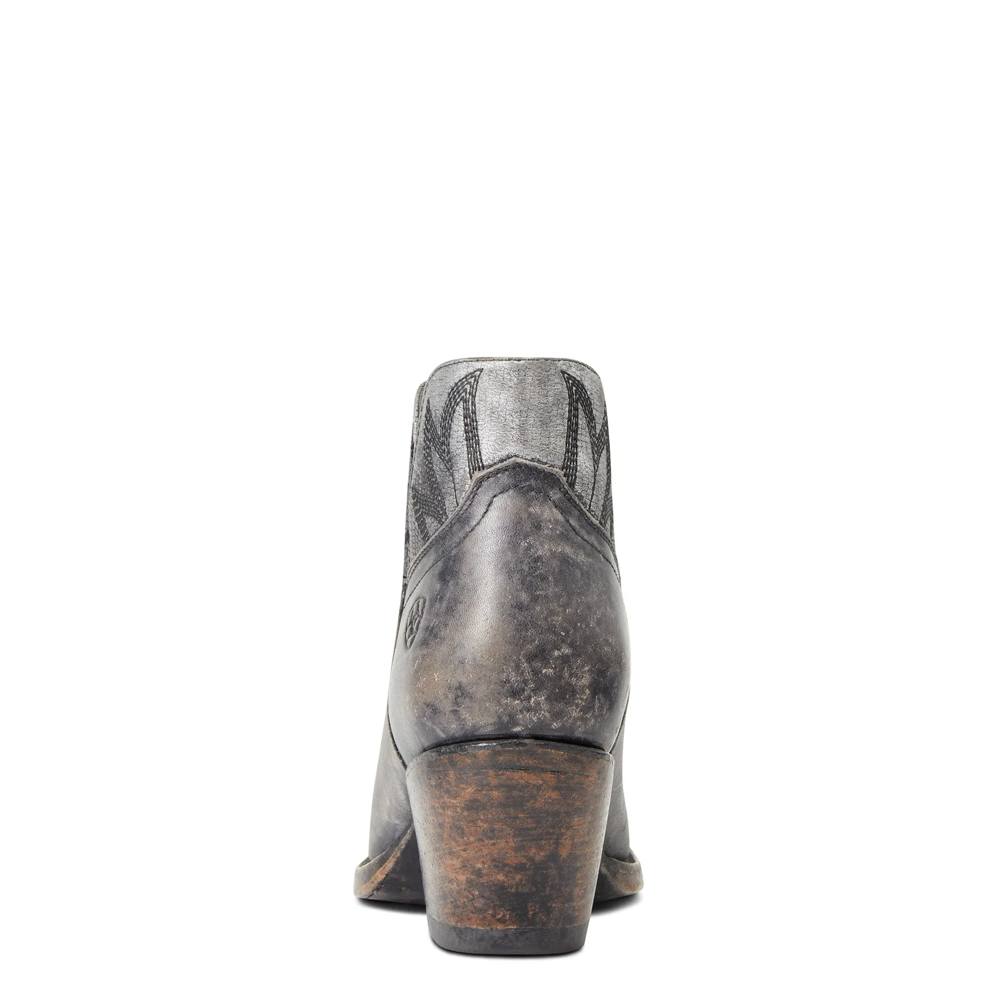 Ariat Ladies Hazel Black & Silver Metallic Snip Toe Booties 10040393