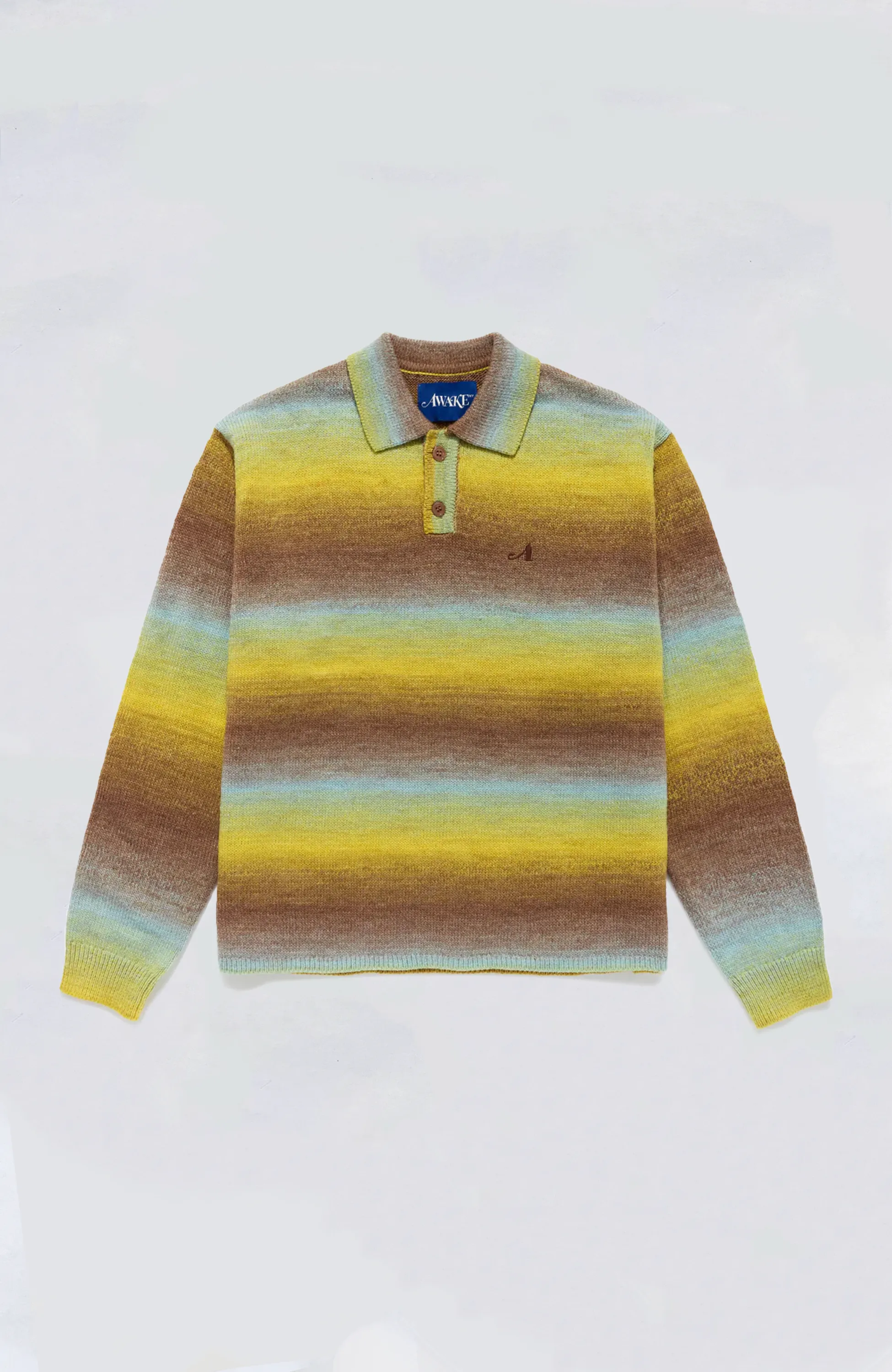 Awake NY - Ombre Polo Collar Sweater