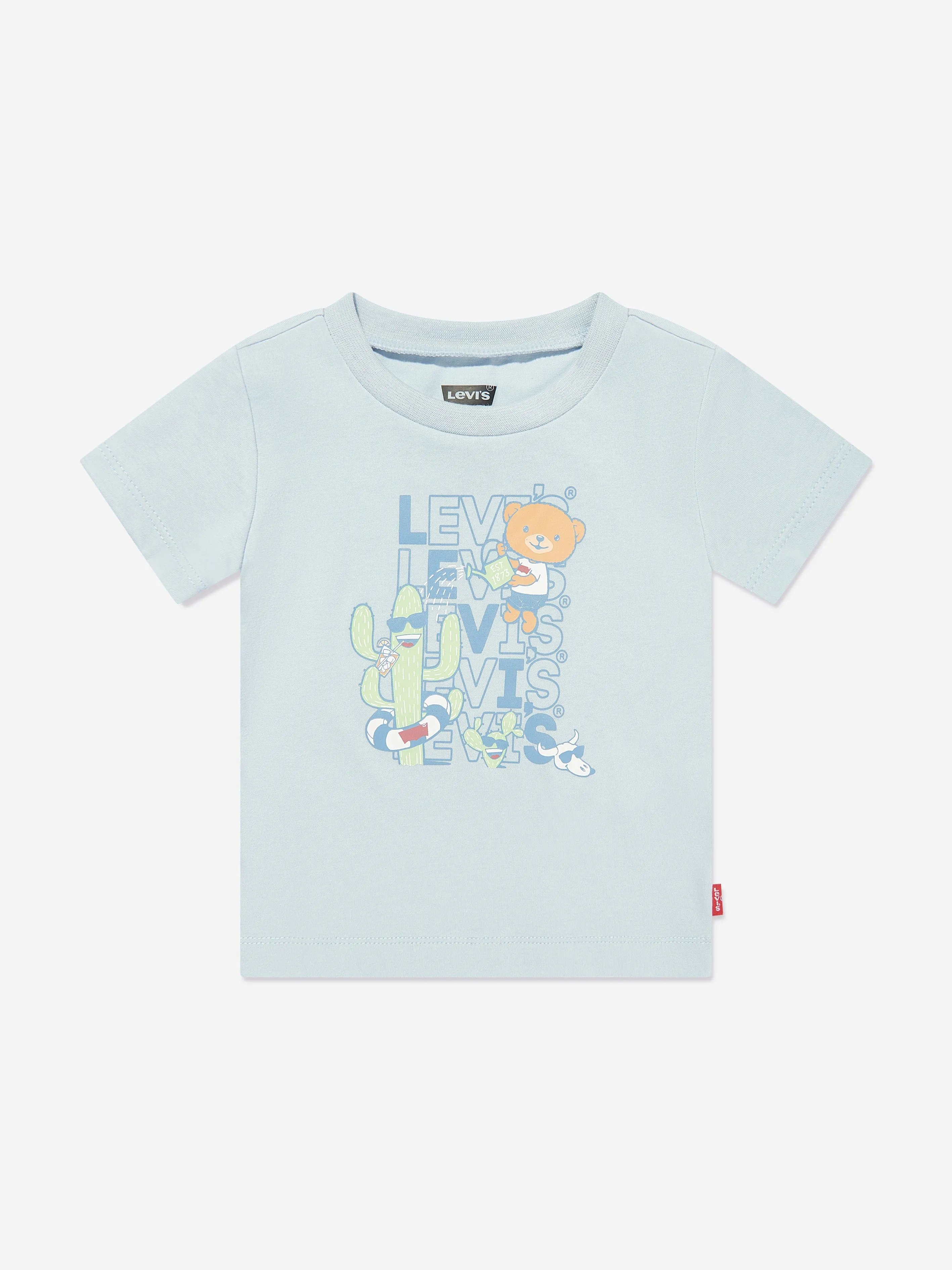 Baby Boys Cactus T-Shirt and Shorts Set in Blue