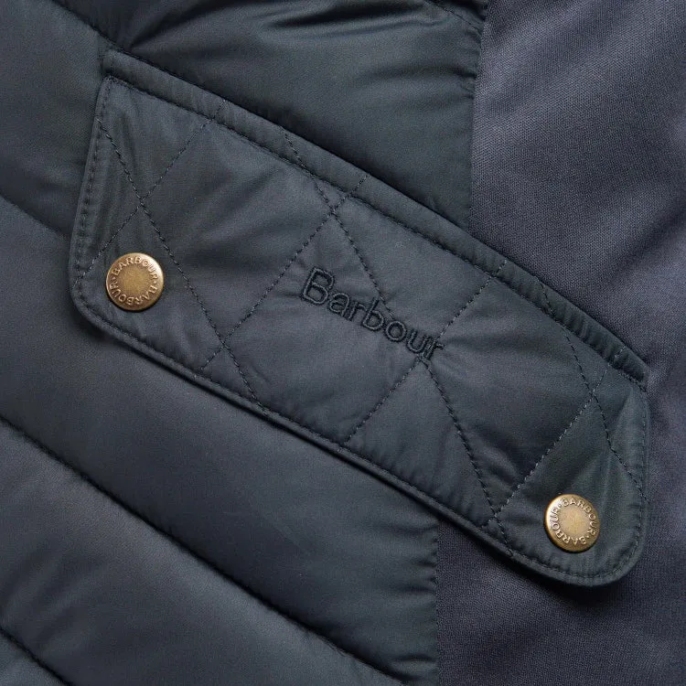 Barbour Ladies Stretch Cavalry Quilt Jacket - Dark Navy/Dark Navy Marl