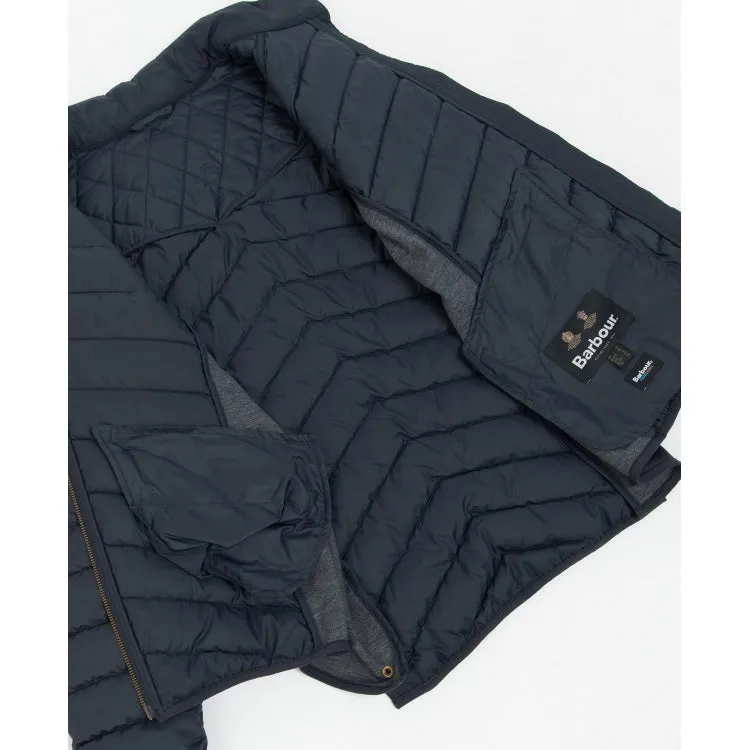 Barbour Ladies Stretch Cavalry Quilt Jacket - Dark Navy/Dark Navy Marl