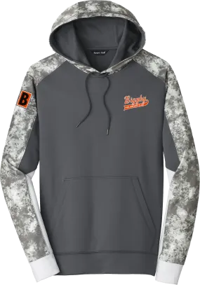 Biggby Coffee AAA Sport-Wick Mineral Freeze Fleece Colorblock Hooded Pullover