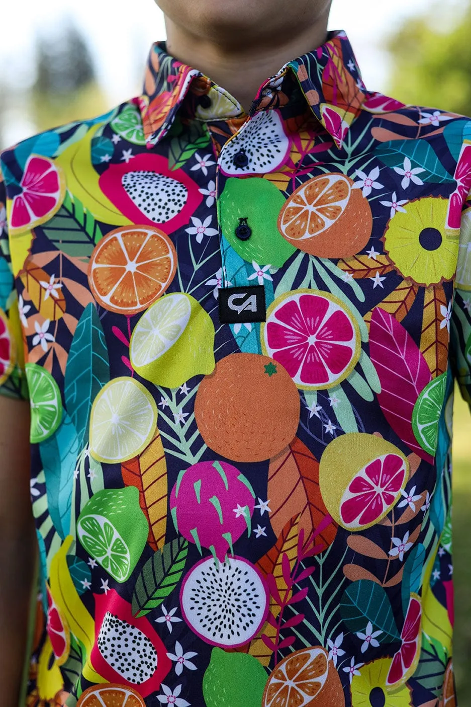 CA JNR Funky Golf Shirt | Summer Fruits