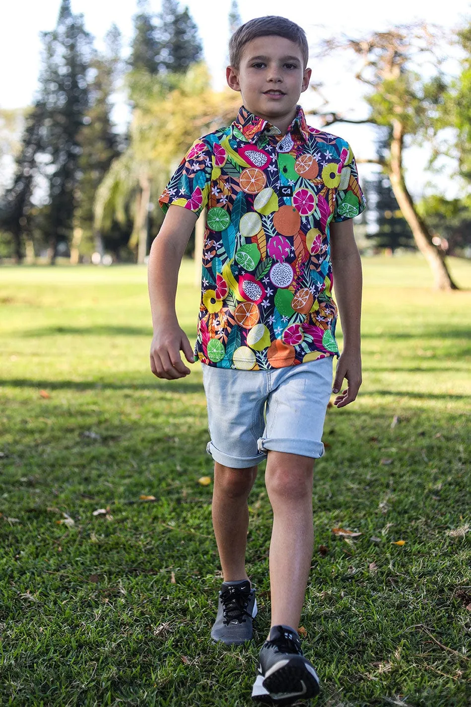 CA JNR Funky Golf Shirt | Summer Fruits