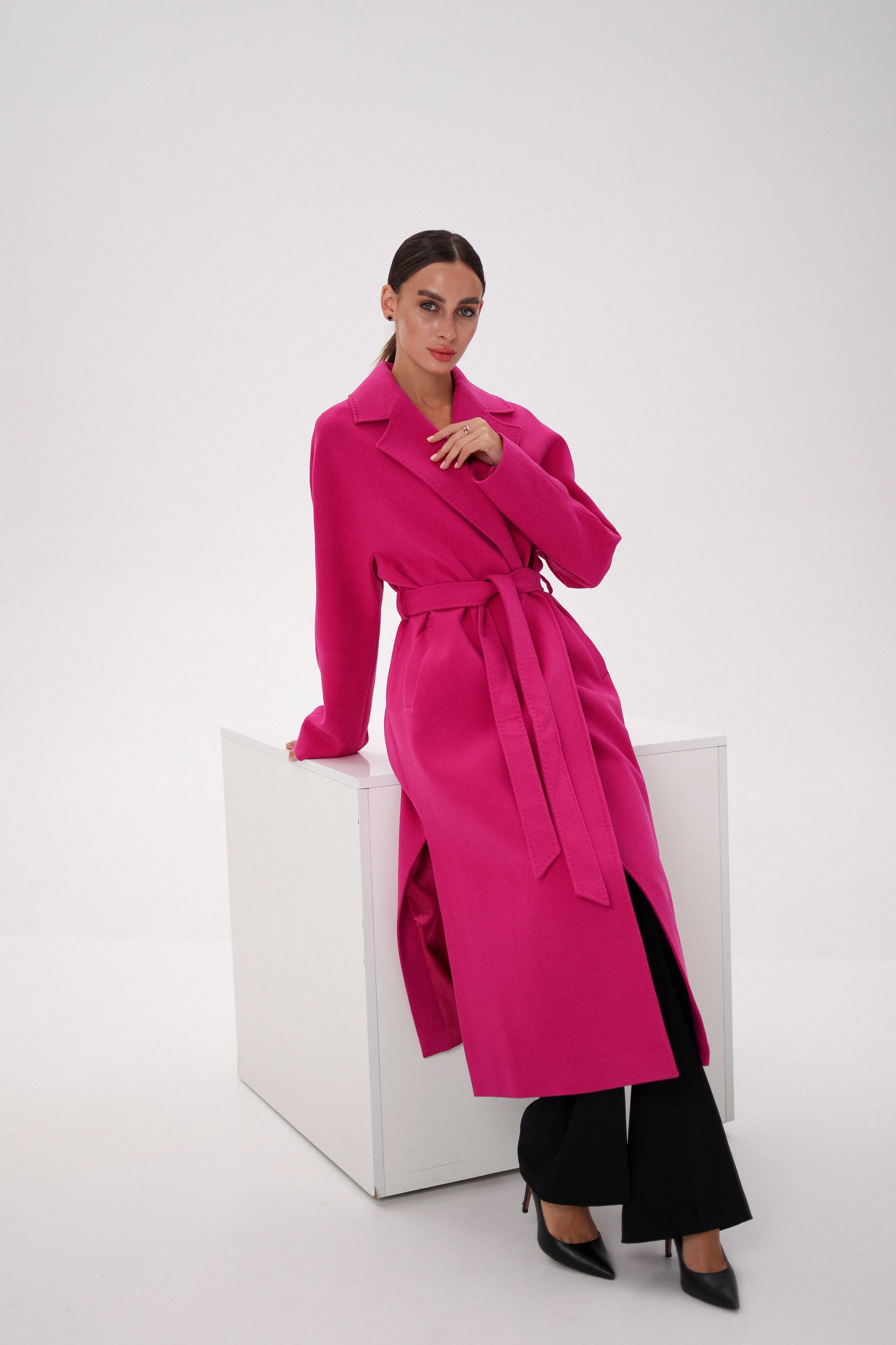 Cambridge Comfort Wraparound Wool Cashmere Coat