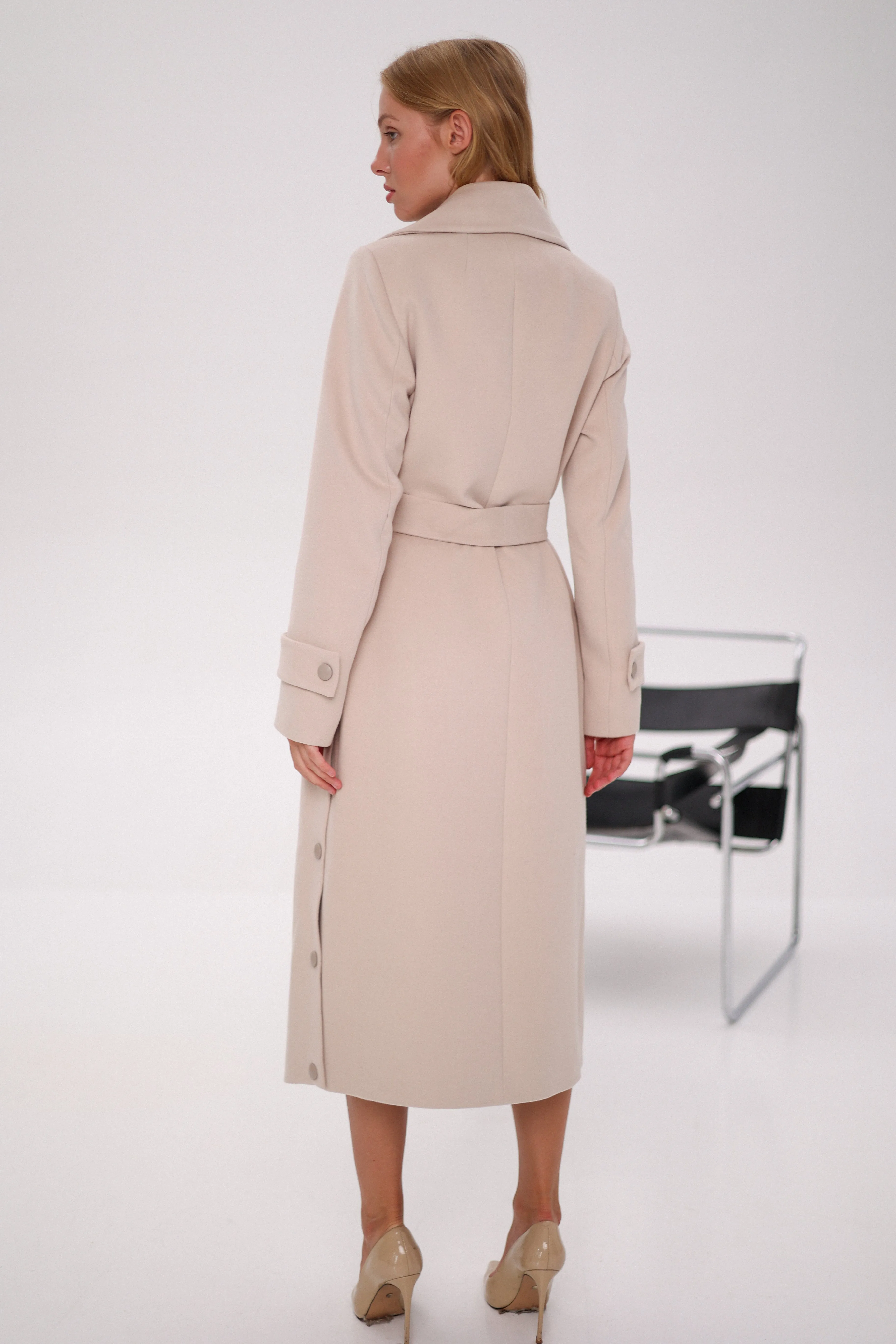 Camille Cashmere Belted Coat