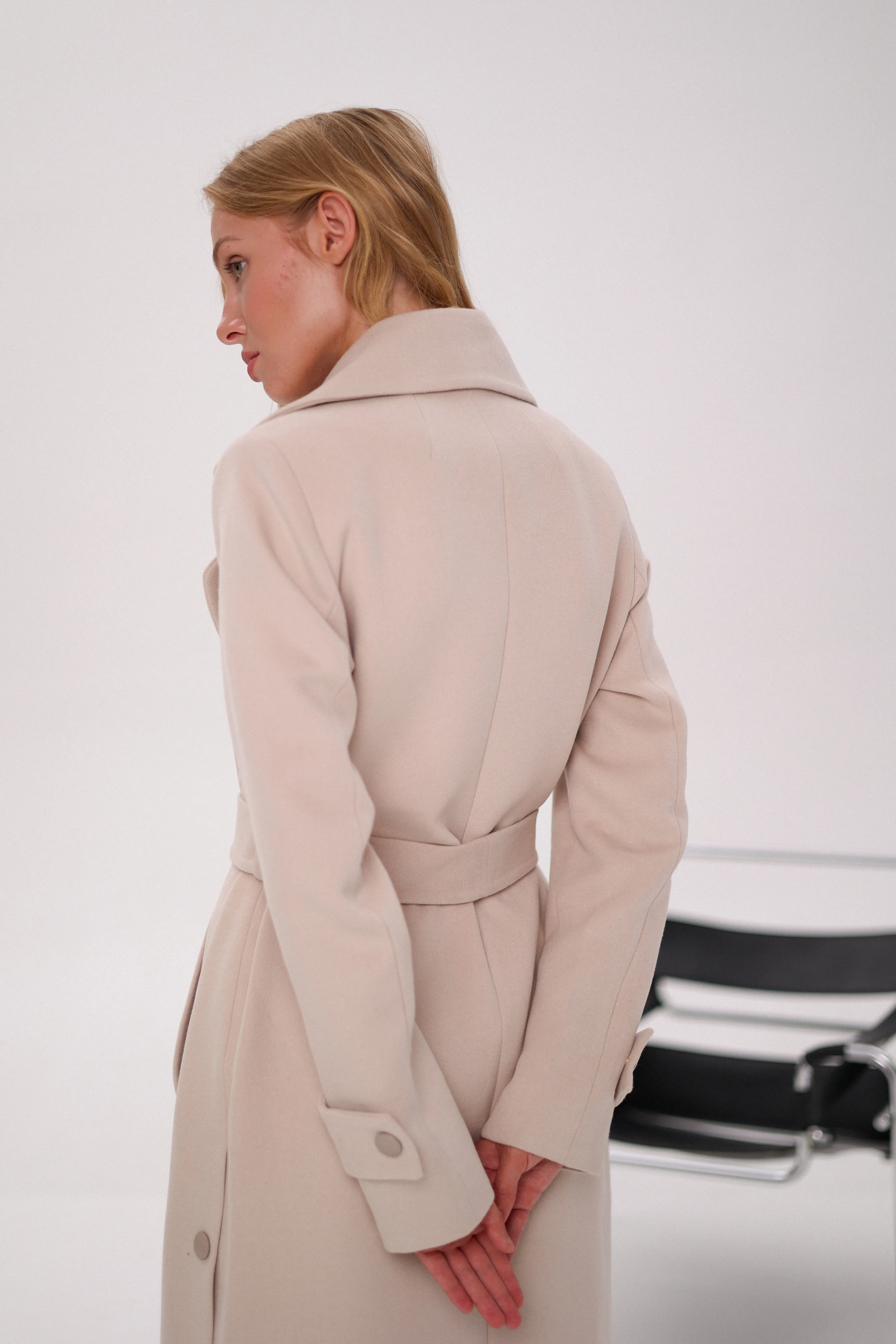 Camille Cashmere Belted Coat
