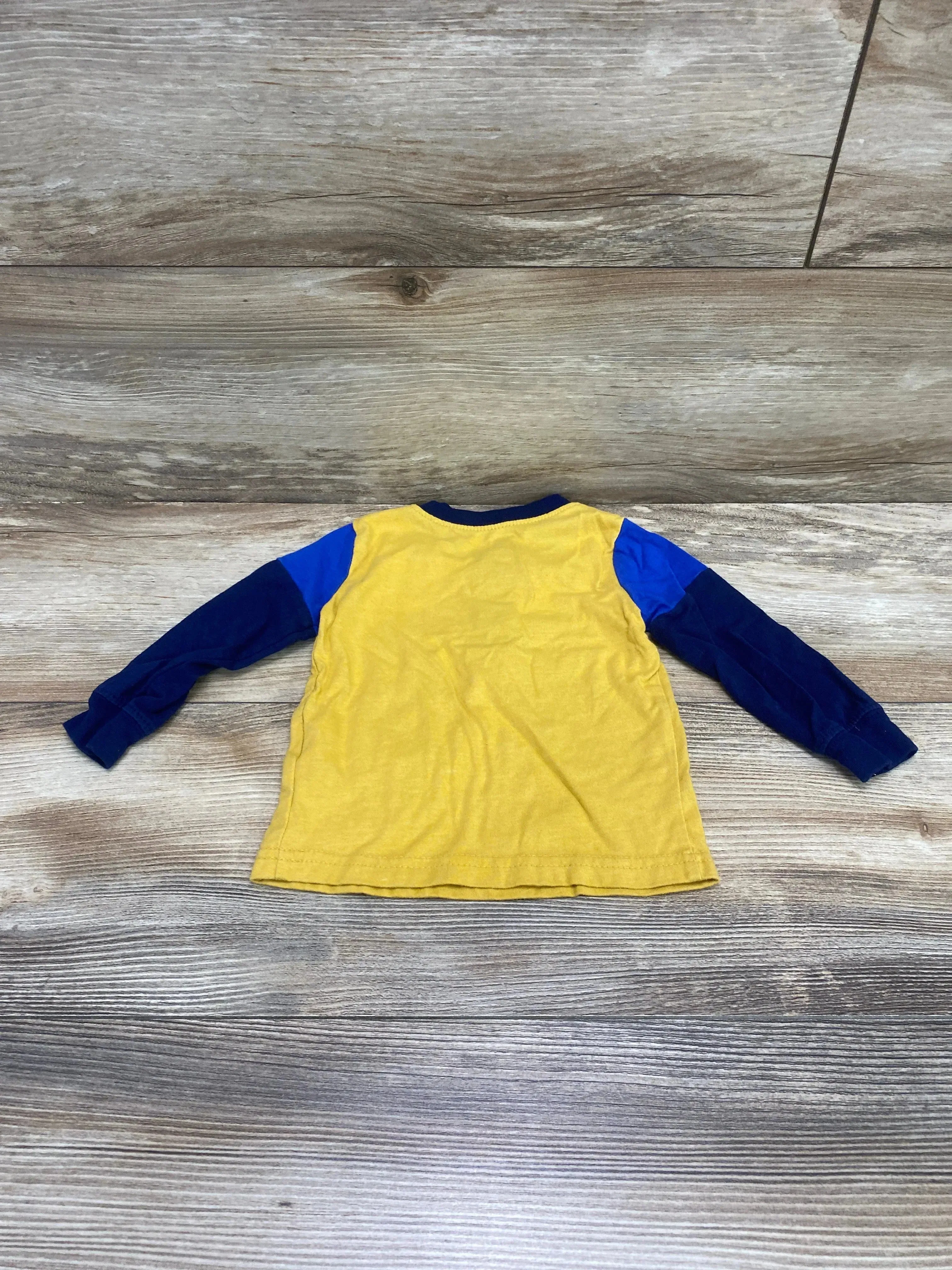 Carter's Henley Shirt Blue/Yellow sz 9m