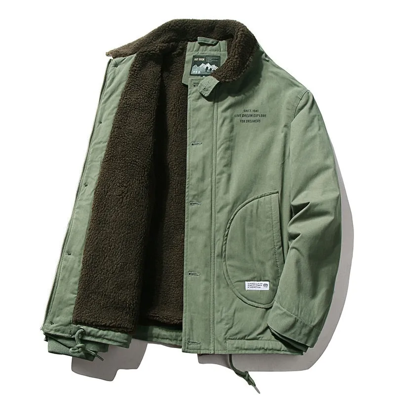 Cashmere Winter Jacket Men Thicken Warm Liner Outwear Male Windbreaker Military Bomber Jackets Chaqueta Hombre Plus Size M-4XL