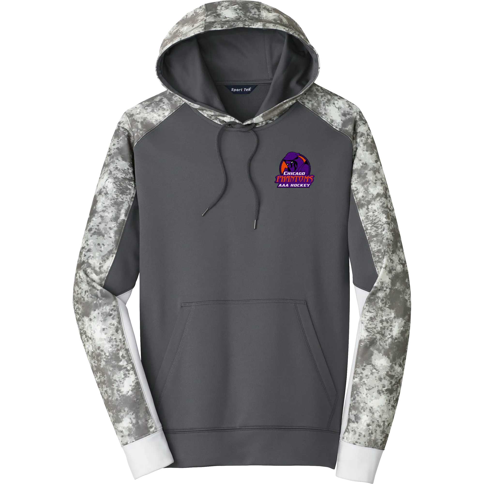Chicago Phantoms Sport-Wick Mineral Freeze Fleece Colorblock Hooded Pullover