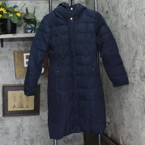 Cole Haan Women's Box-Quilt Down Puffer Coat 356SD700 Navy Blue M