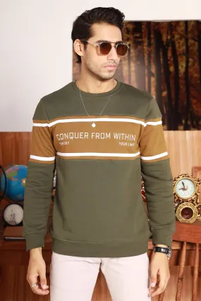 Conquer Khaki Green Sweatshirt - W22 - MSW036R