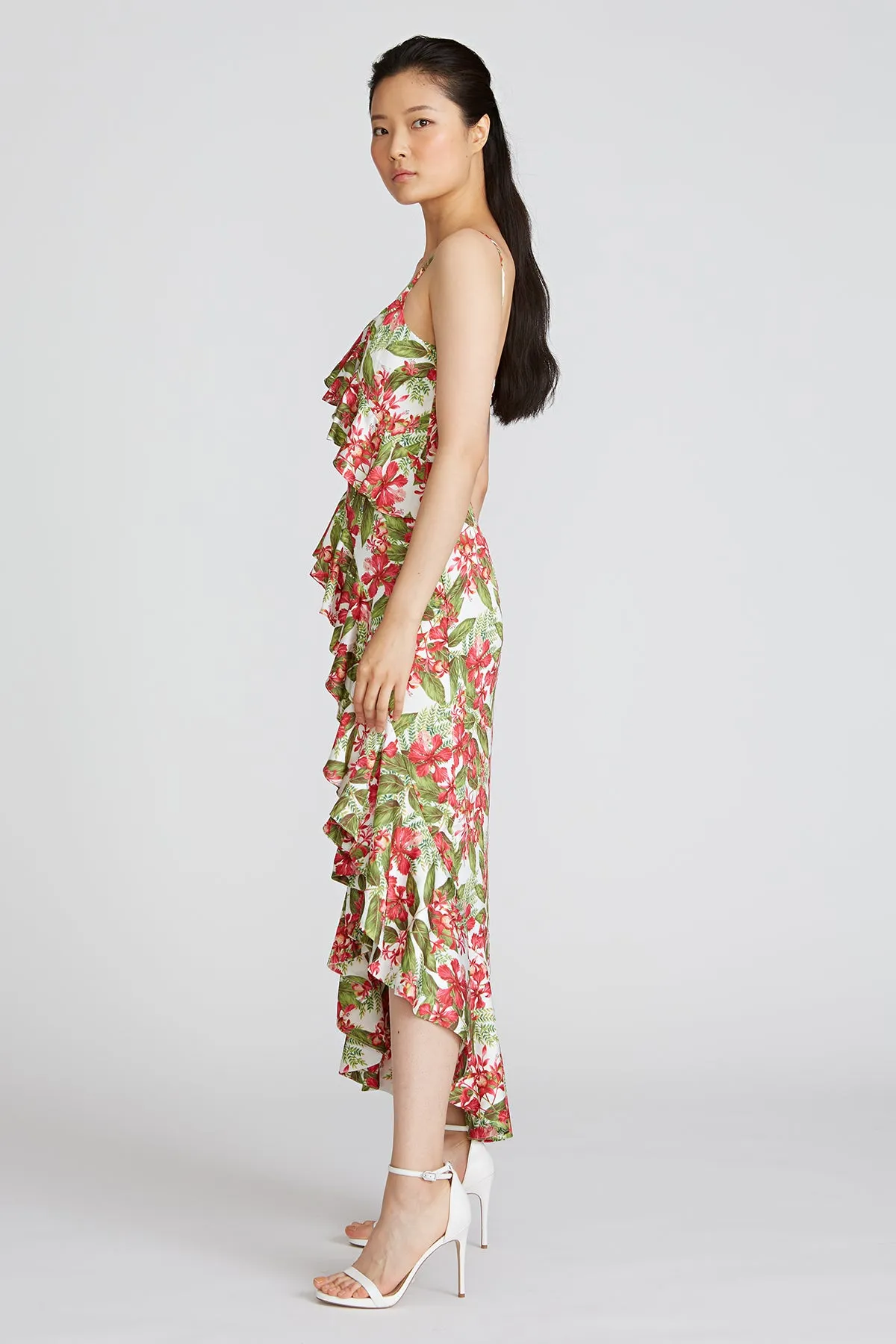 Deborah High Low Ruffle Dress