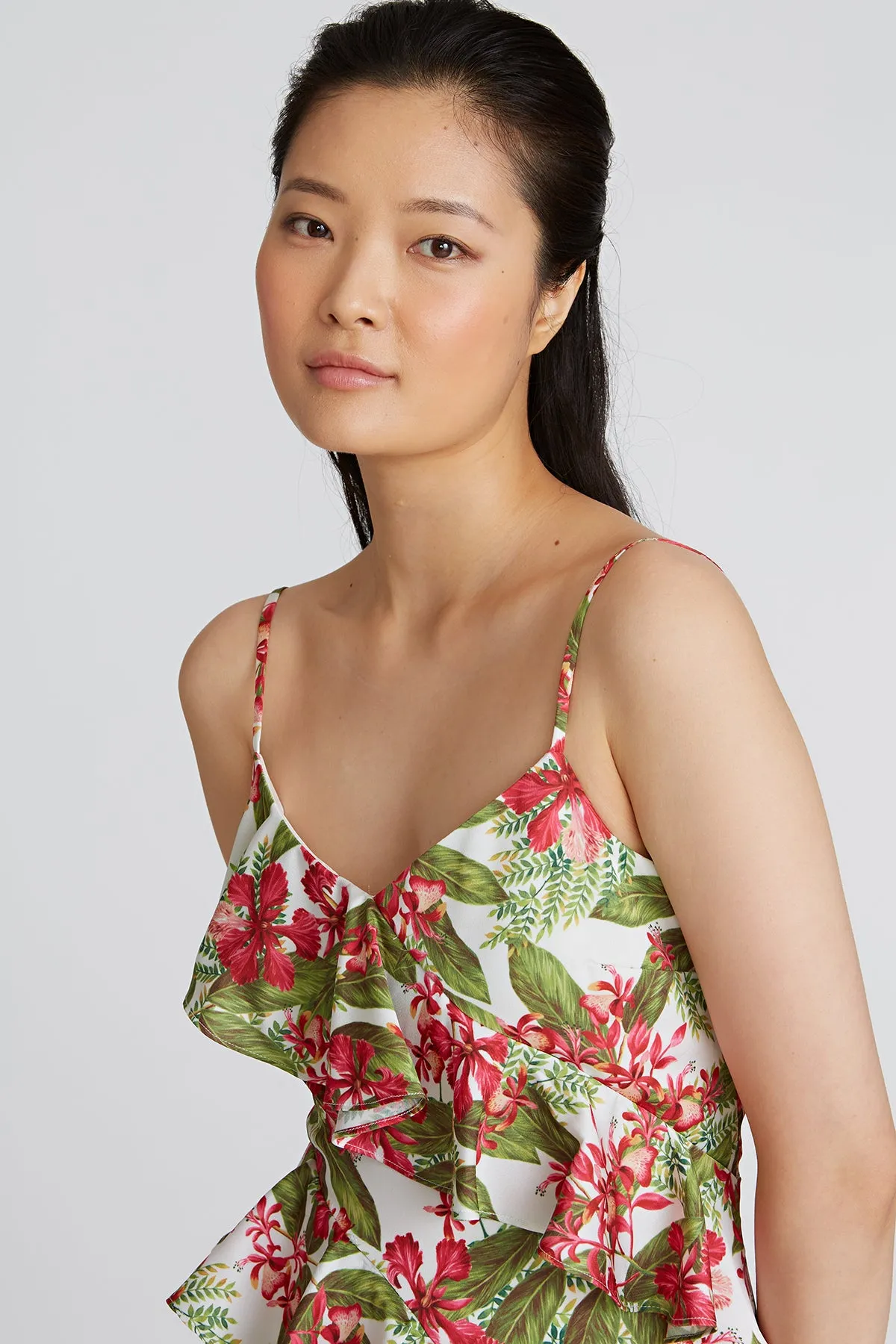 Deborah High Low Ruffle Dress