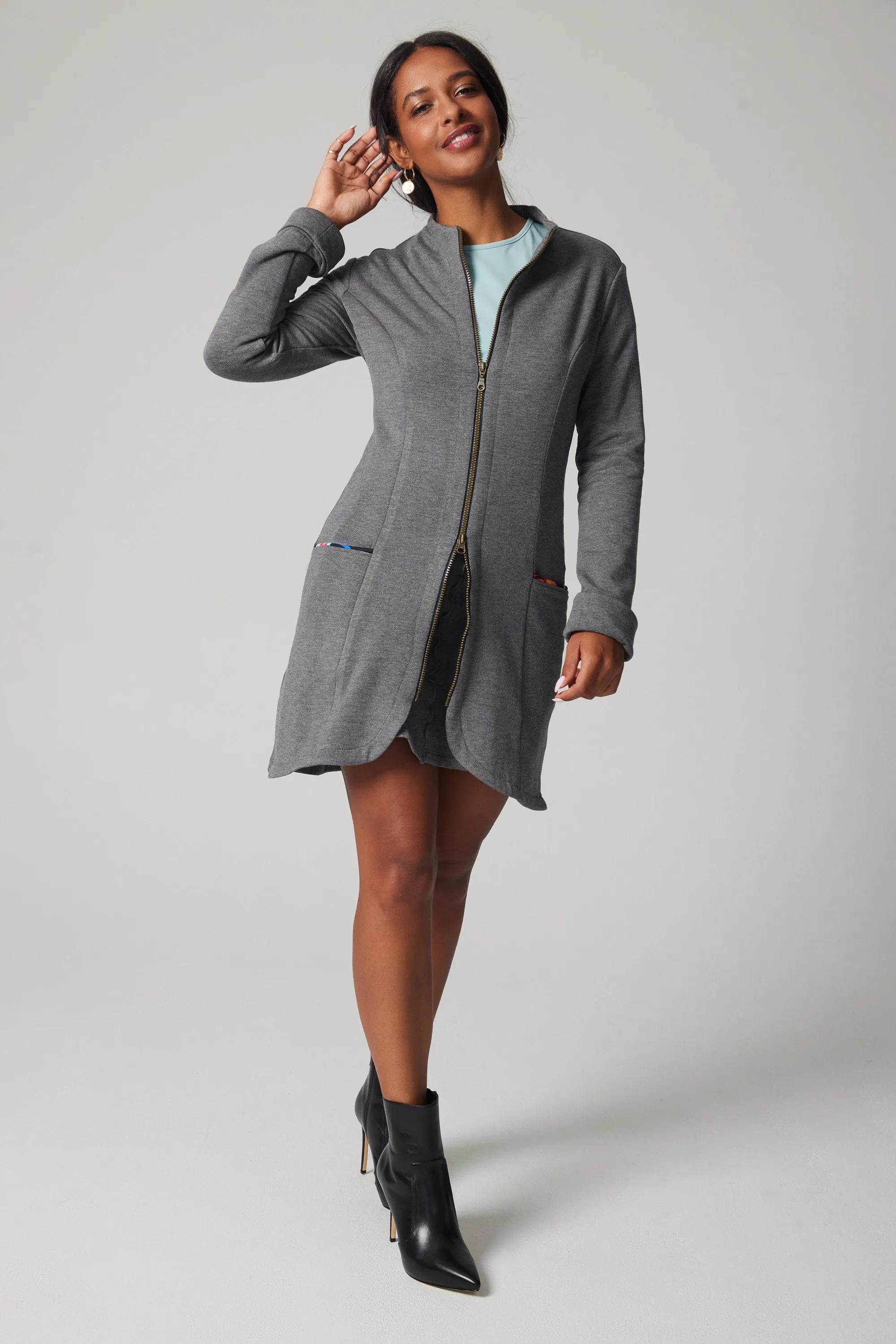 Dream Fleece Coat - Grey