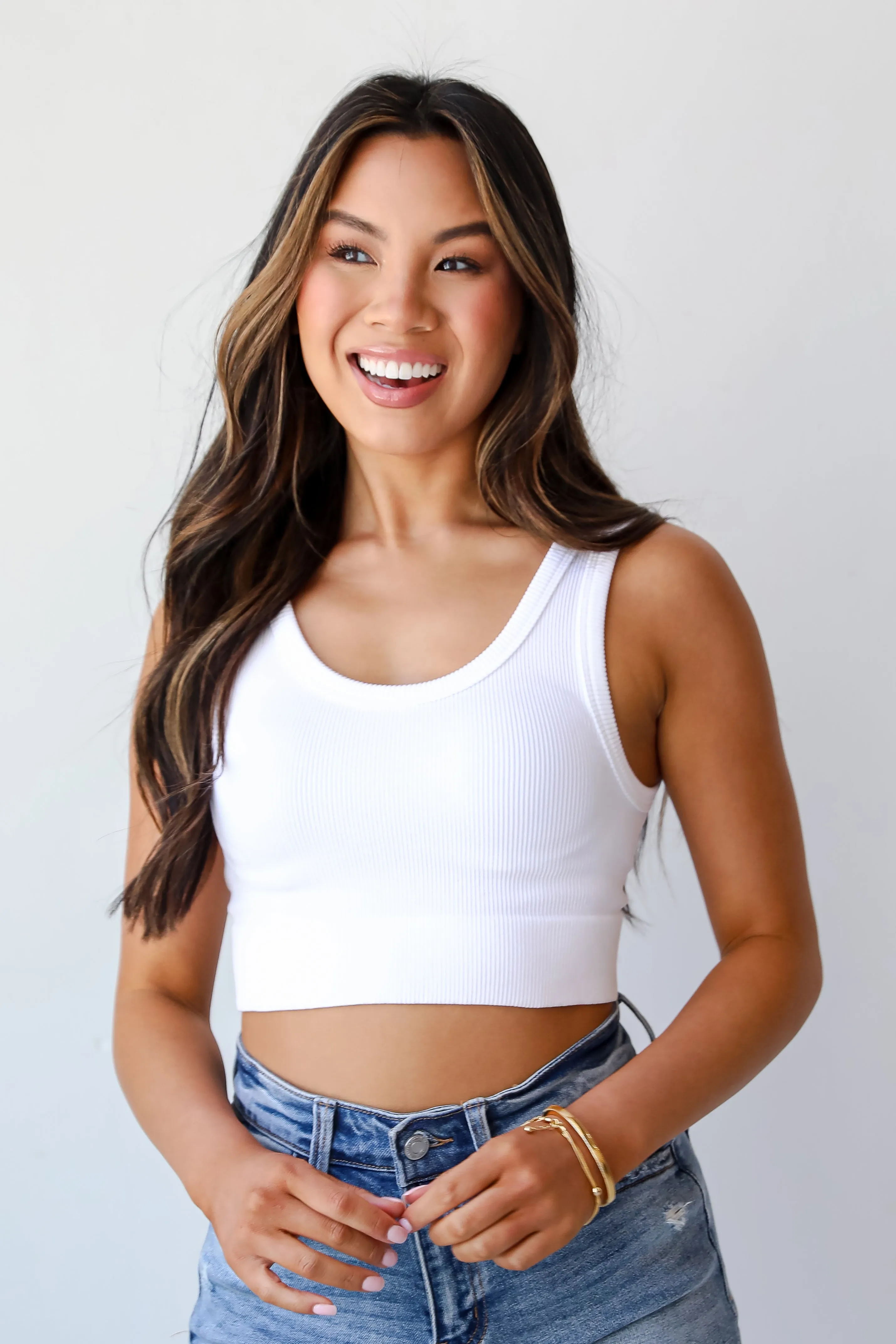 FINAL SALE - Easy On Me Seamless Cropped Tank
