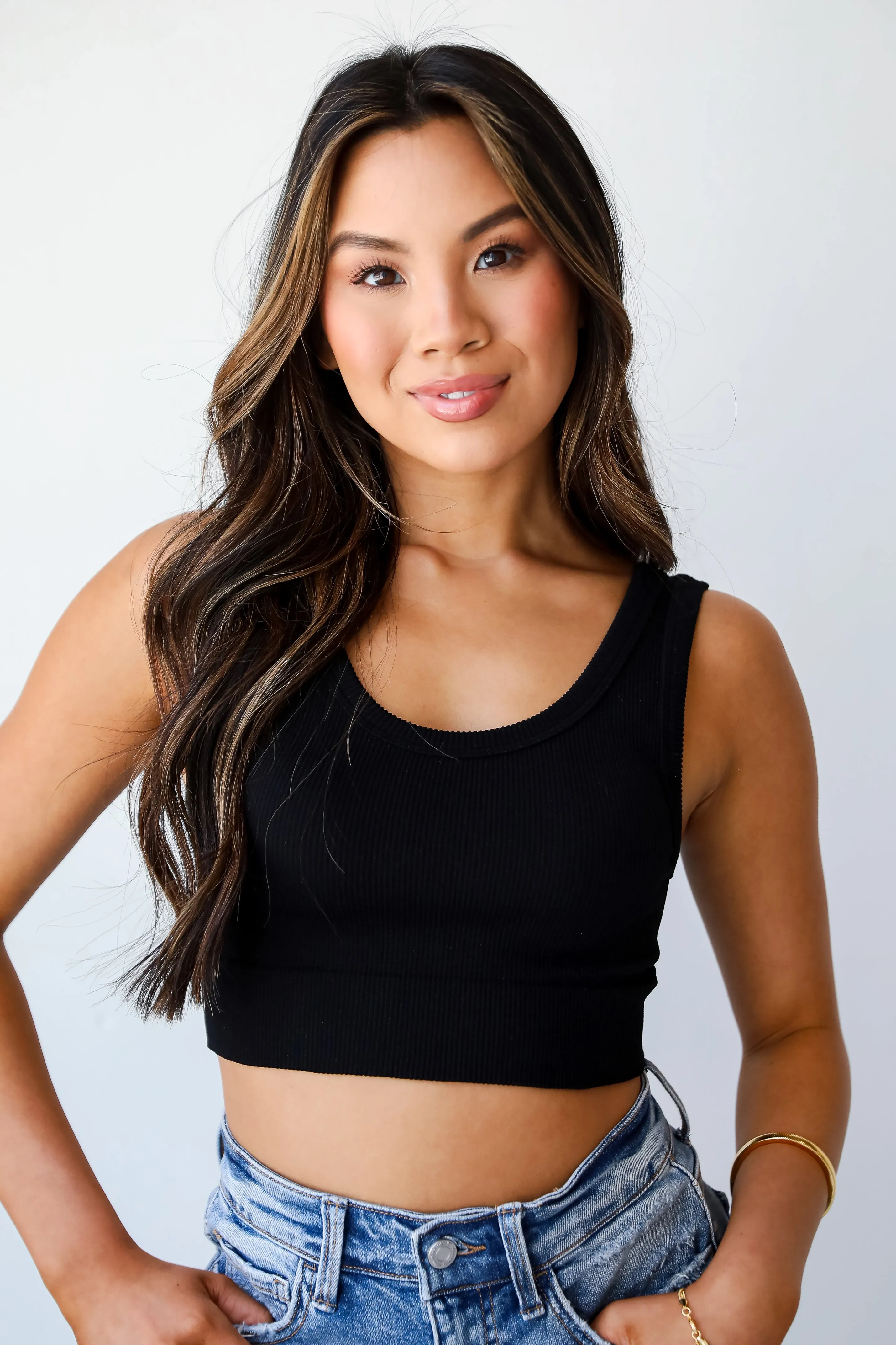 FINAL SALE - Easy On Me Seamless Cropped Tank