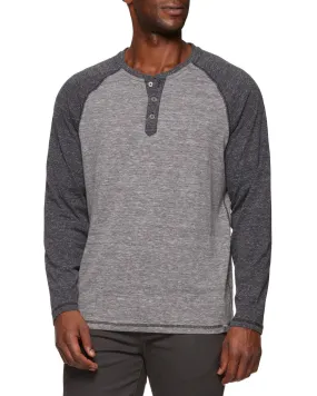 Flag & Anthem Grey/Onyx Raglan Sleeve Henley