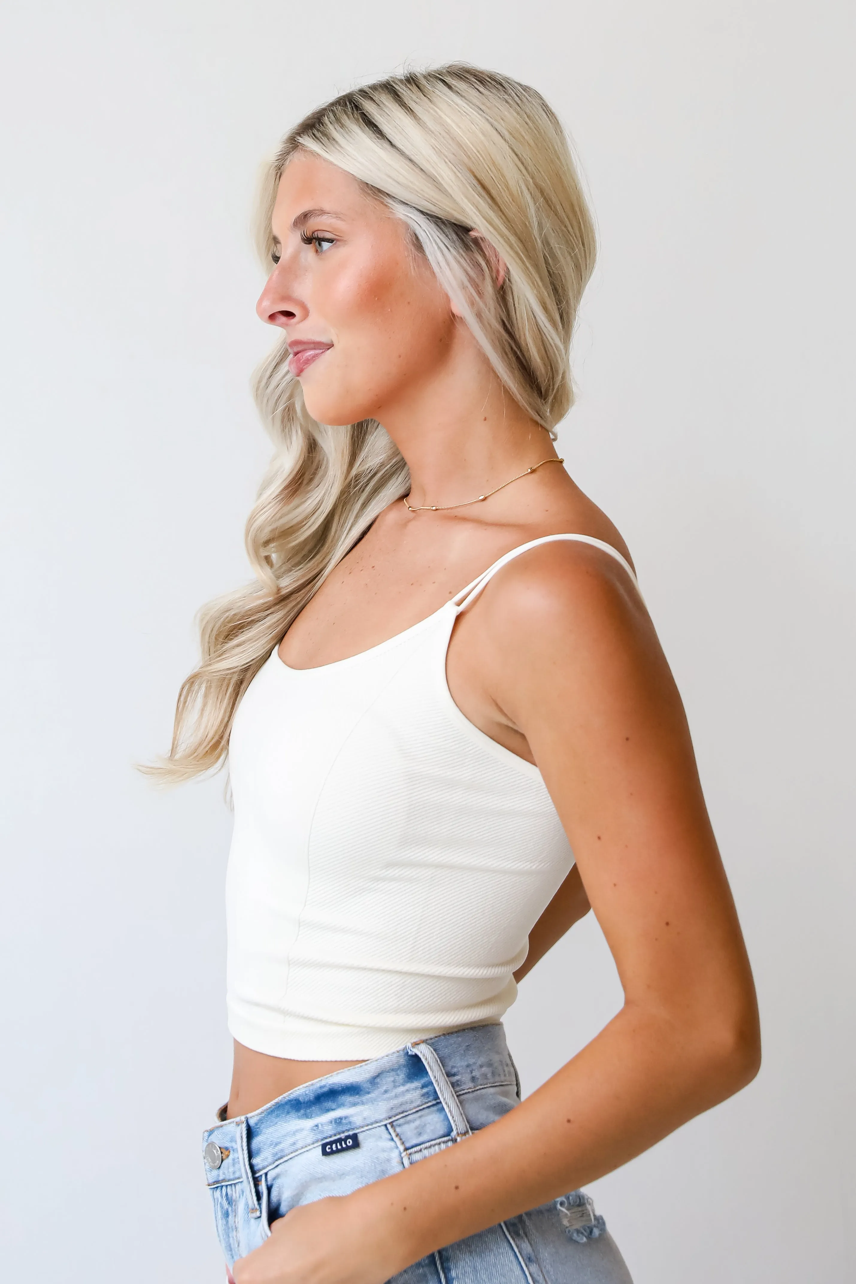 Fresh Take Seamless Cropped Cami Tank - DU DEAL