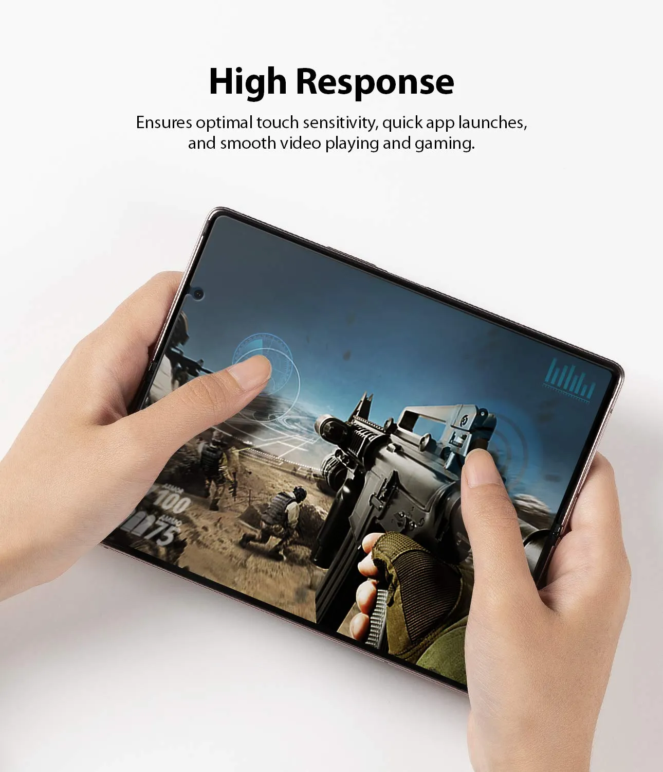 Galaxy Z Fold 2 Tempered Glass Screen Protector Guard | FULL GLASS - 1 Pack