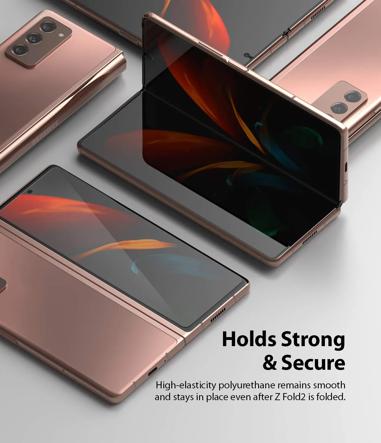 Galaxy Z Fold 2 Tempered Glass Screen Protector Guard | FULL GLASS - 1 Pack