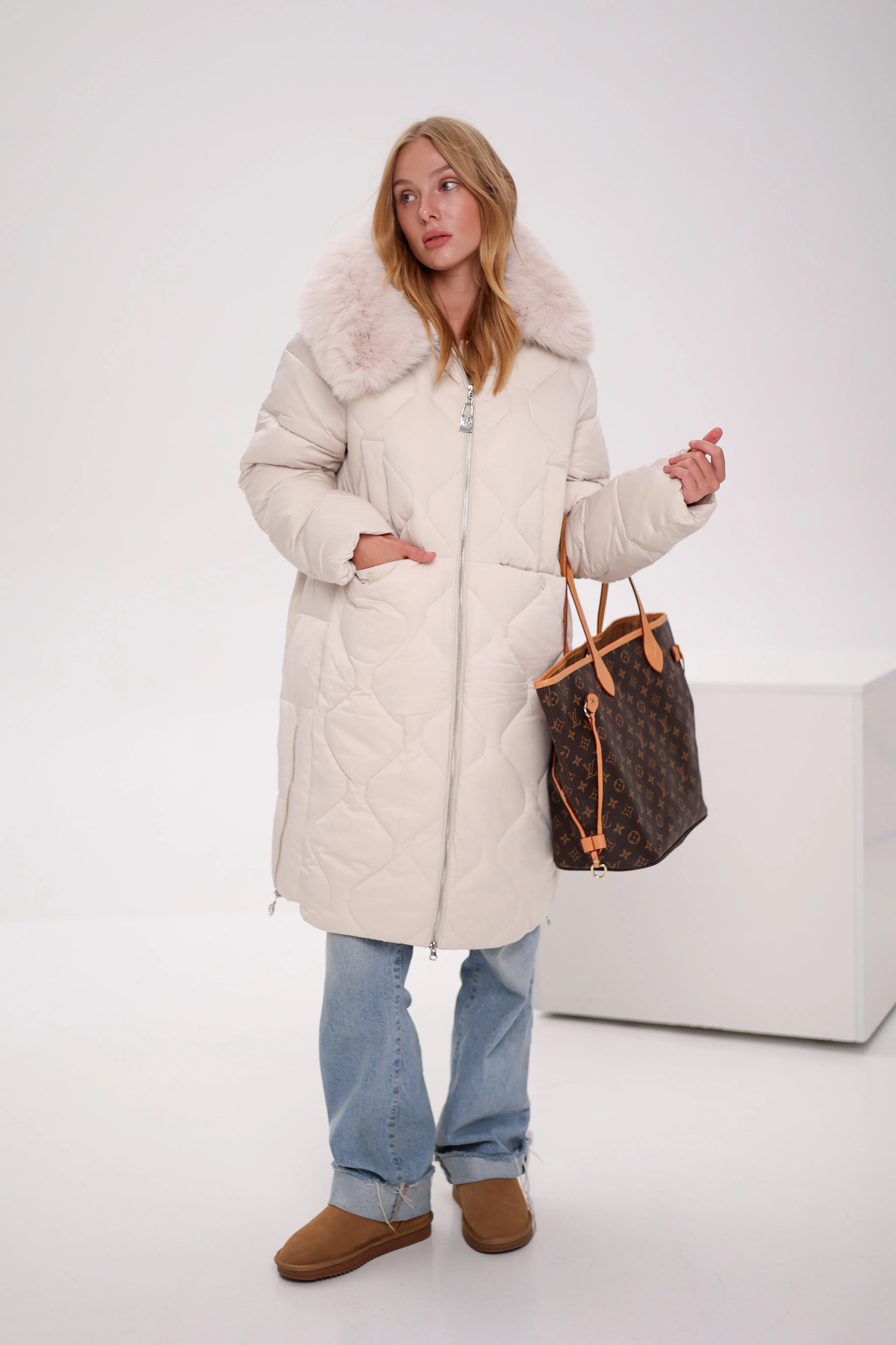Genuine Polar Fox Thinsulate™ Insulation Coat