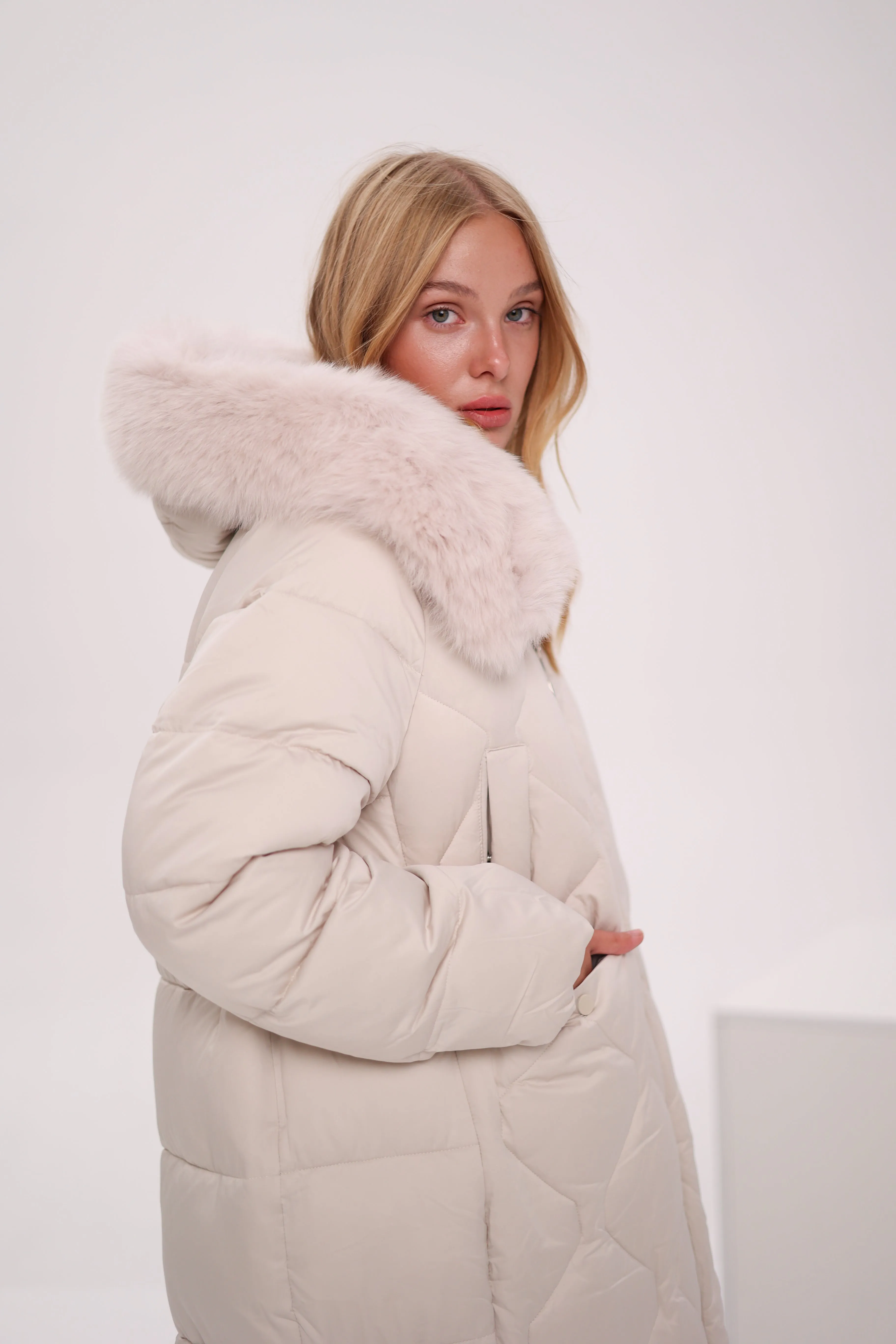 Genuine Polar Fox Thinsulate™ Insulation Coat
