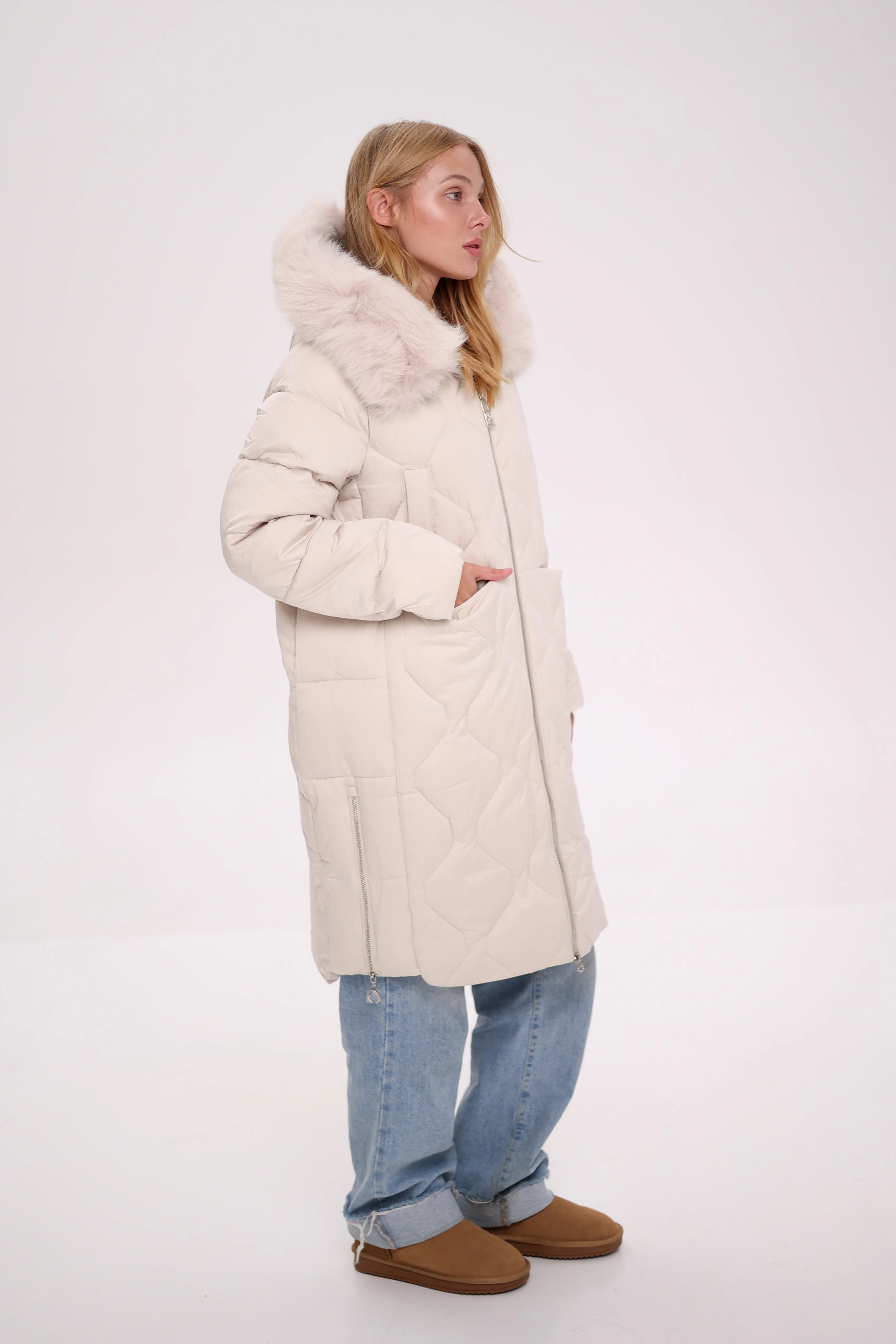 Genuine Polar Fox Thinsulate™ Insulation Coat