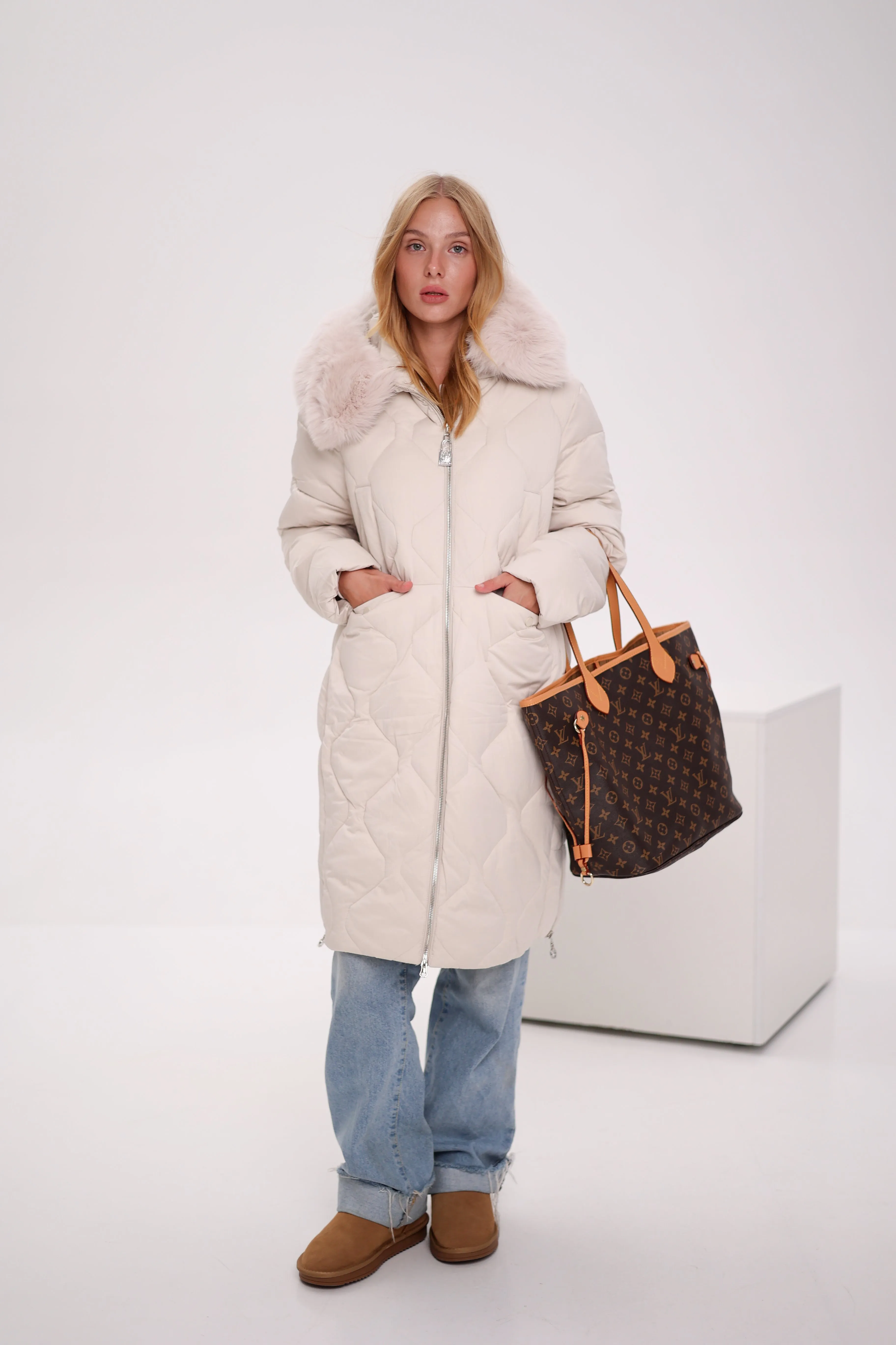 Genuine Polar Fox Thinsulate™ Insulation Coat