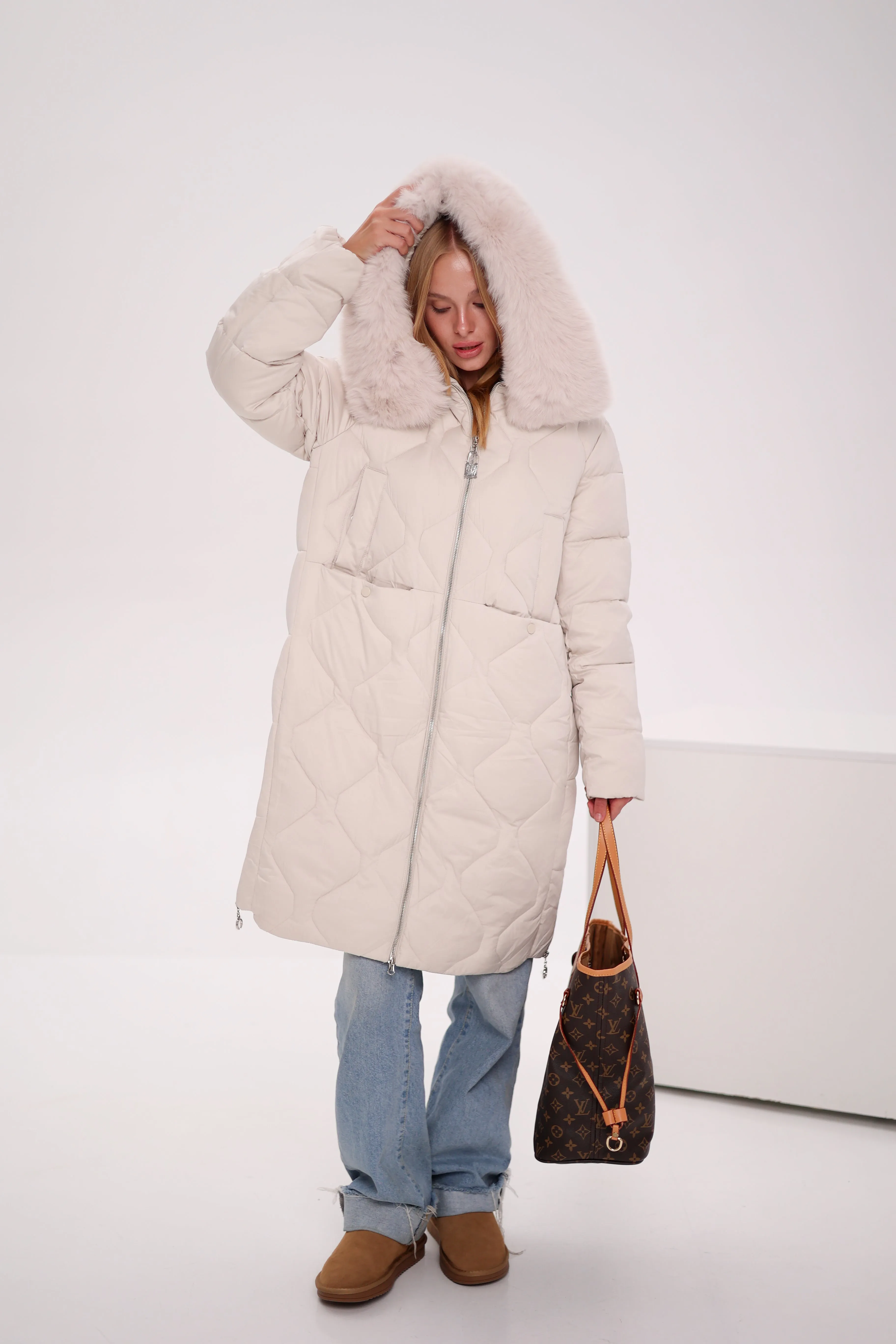 Genuine Polar Fox Thinsulate™ Insulation Coat