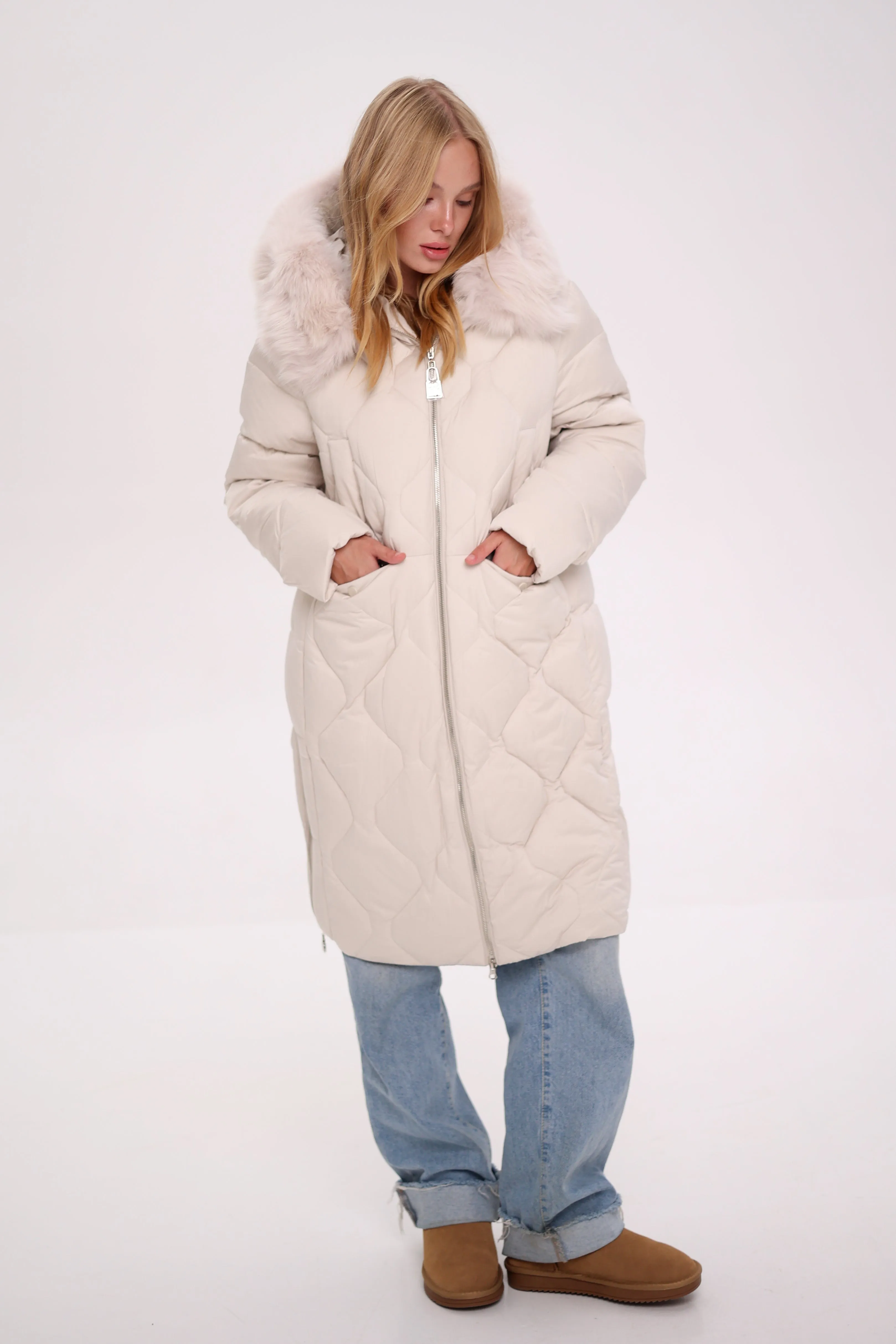 Genuine Polar Fox Thinsulate™ Insulation Coat