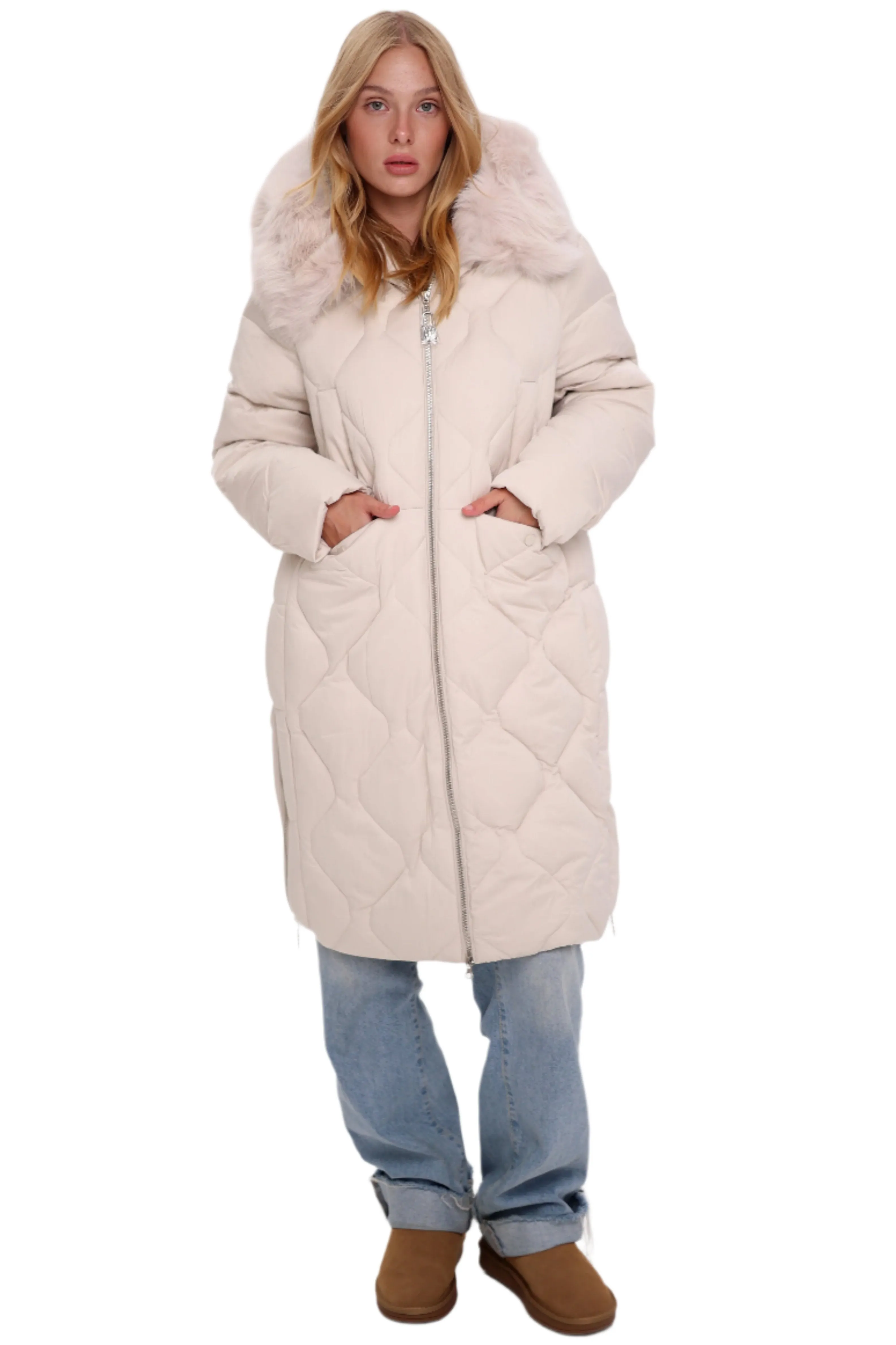 Genuine Polar Fox Thinsulate™ Insulation Coat