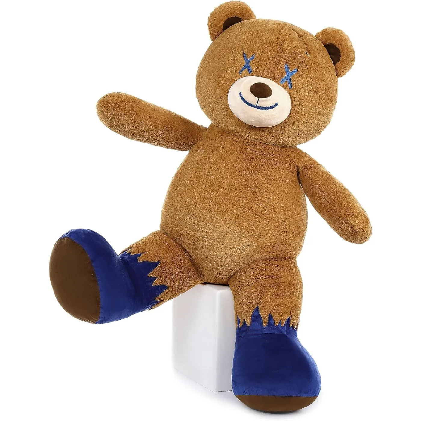 Giant Teddy Bear Plush Toy, Brown, 47 Inches