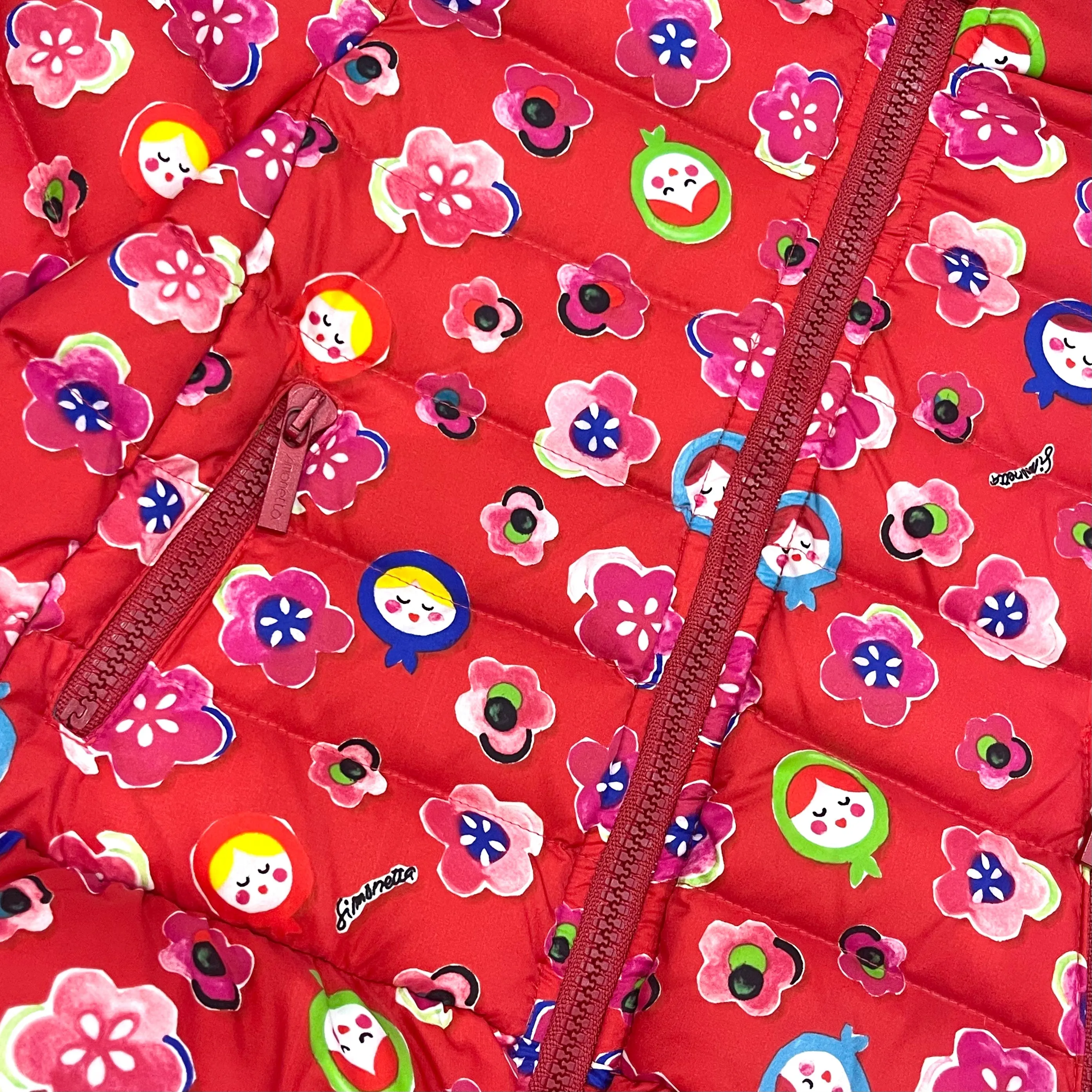 Girls Red Doll Coat
