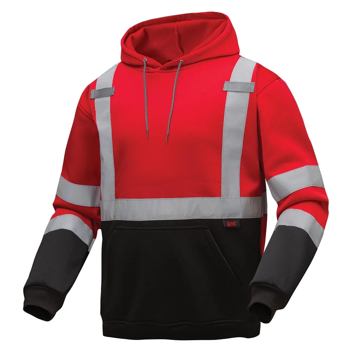 GSS Safety Non-ANSI Enhanced Visibility Pullover Sweatshirt with Reflective Tape