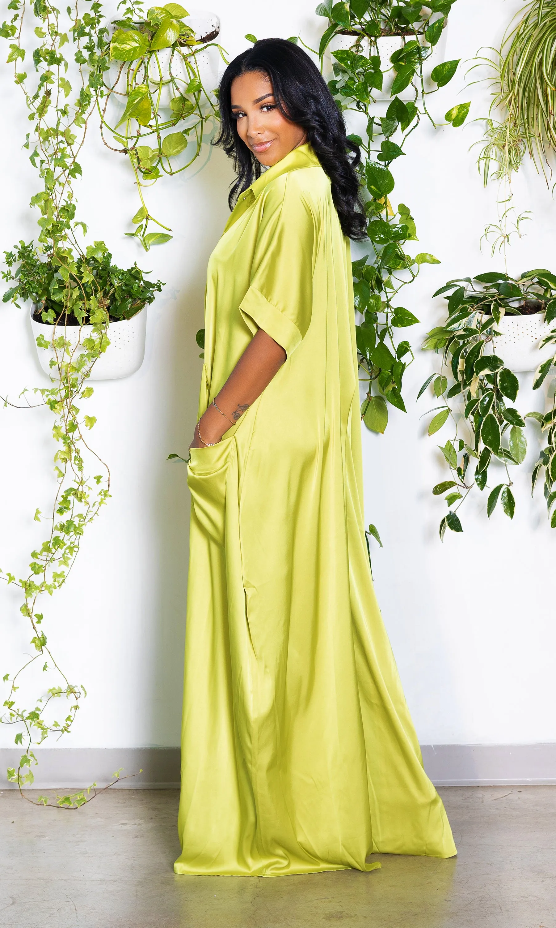 I'm Grown Classy Jumpsuit - Chartreuse