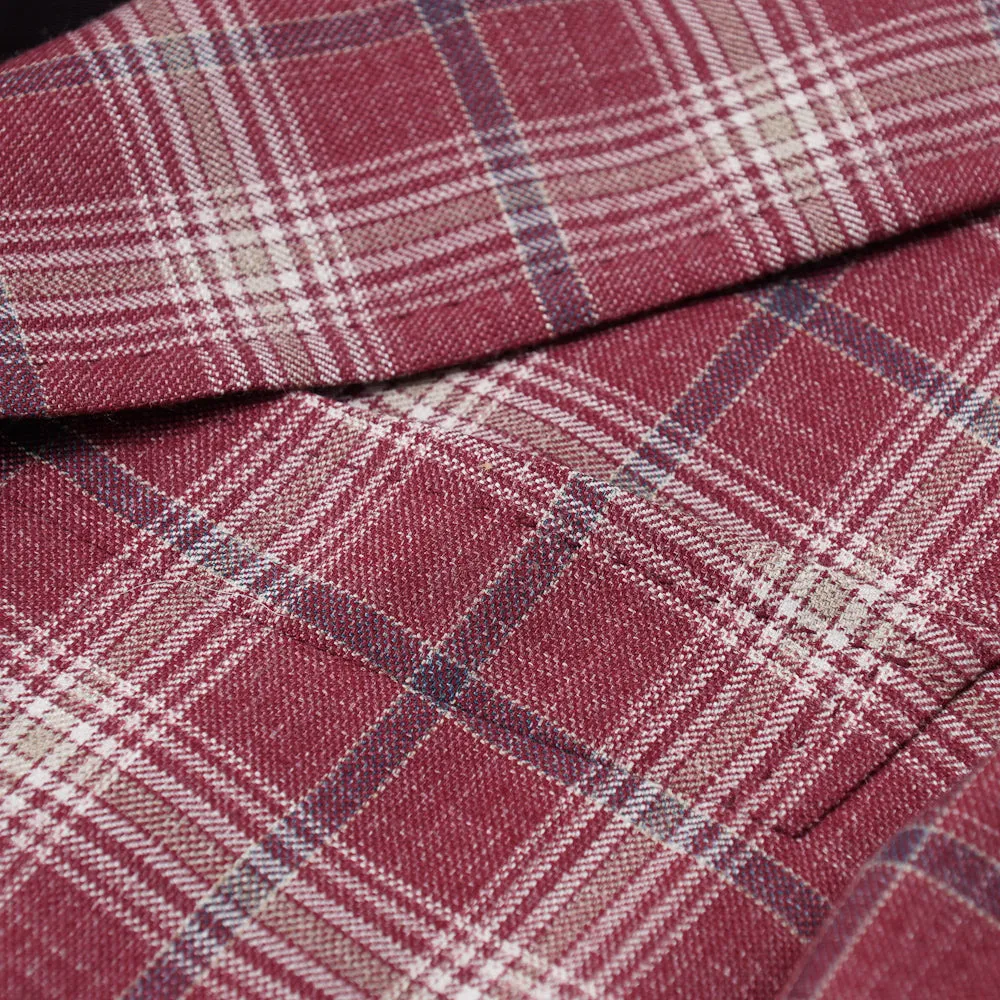 Isaia Berry Check 'Summer Delain' Sport Coat