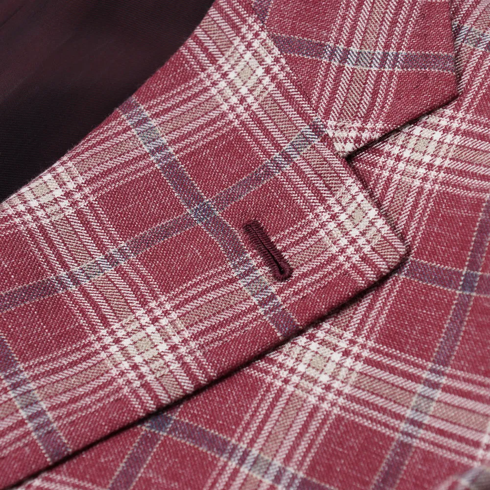Isaia Berry Check 'Summer Delain' Sport Coat