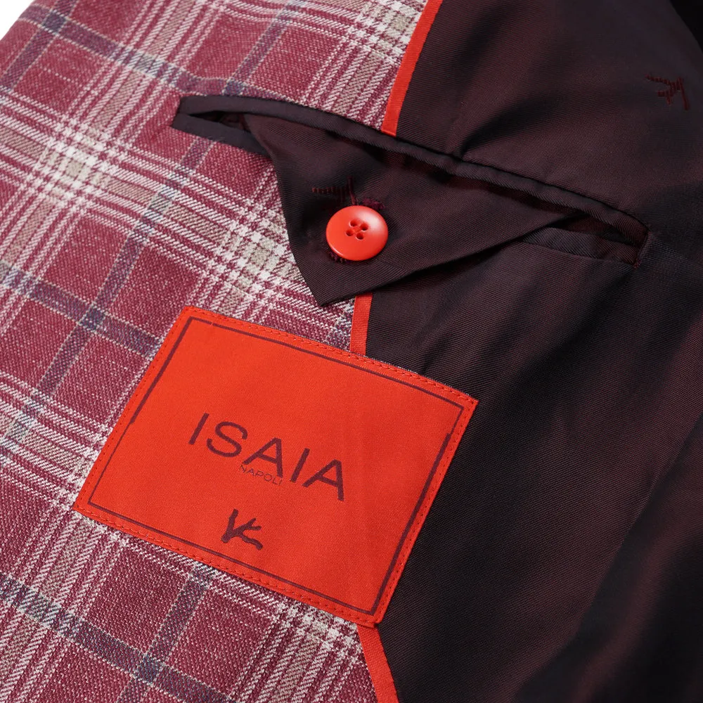 Isaia Berry Check 'Summer Delain' Sport Coat