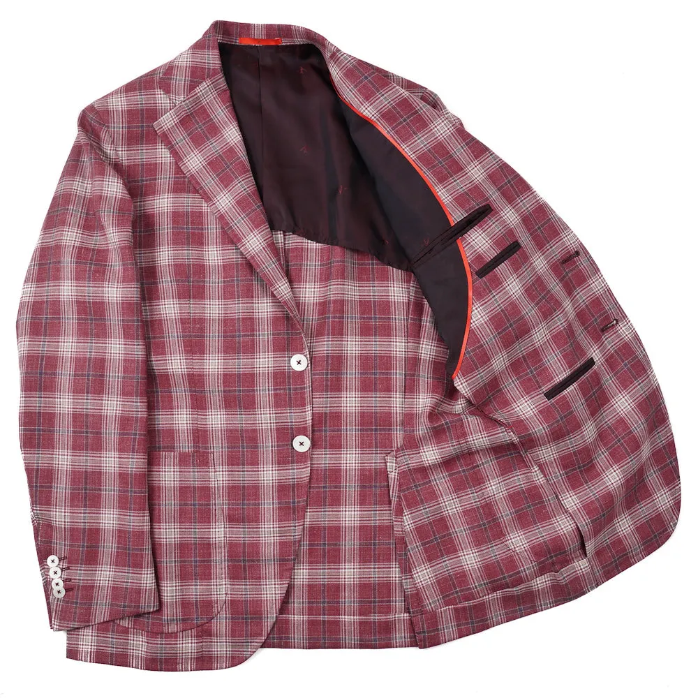 Isaia Berry Check 'Summer Delain' Sport Coat