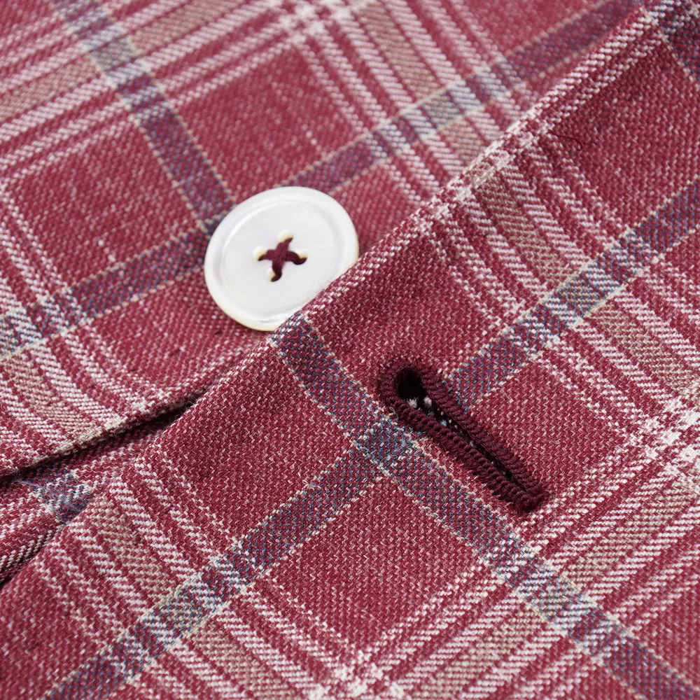 Isaia Berry Check 'Summer Delain' Sport Coat