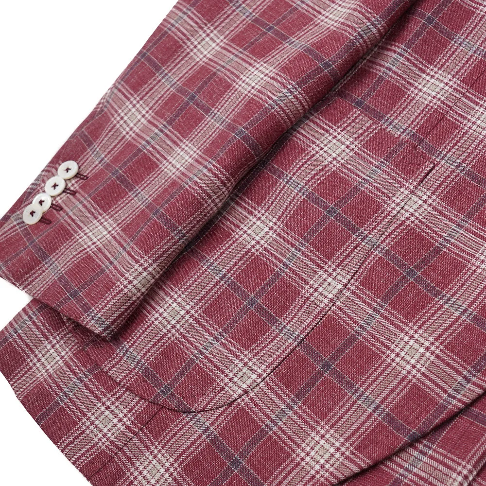 Isaia Berry Check 'Summer Delain' Sport Coat