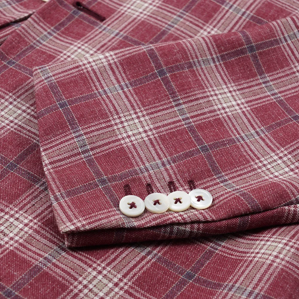 Isaia Berry Check 'Summer Delain' Sport Coat