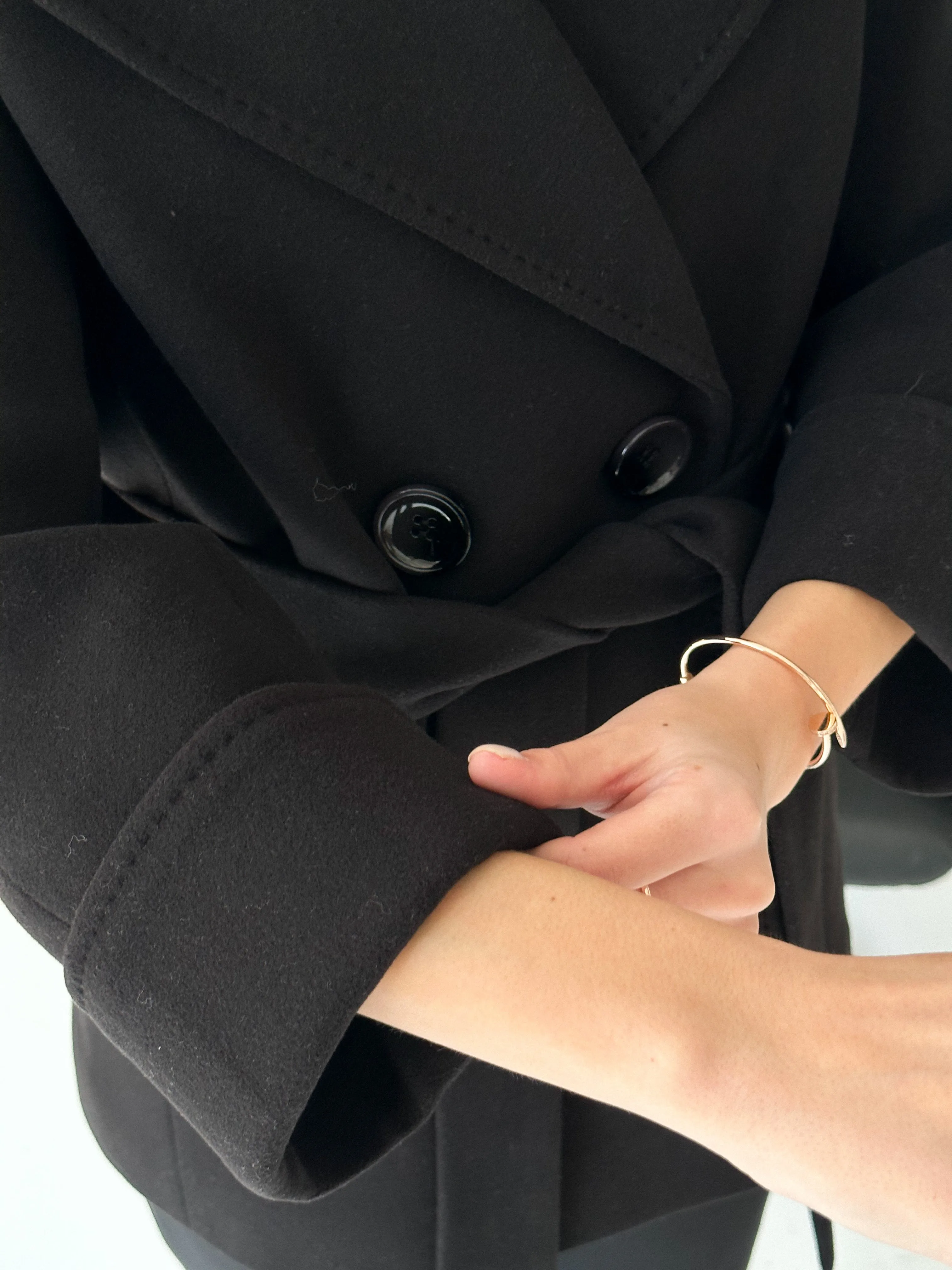 Jackie Tailored Cashmere Wool Coat