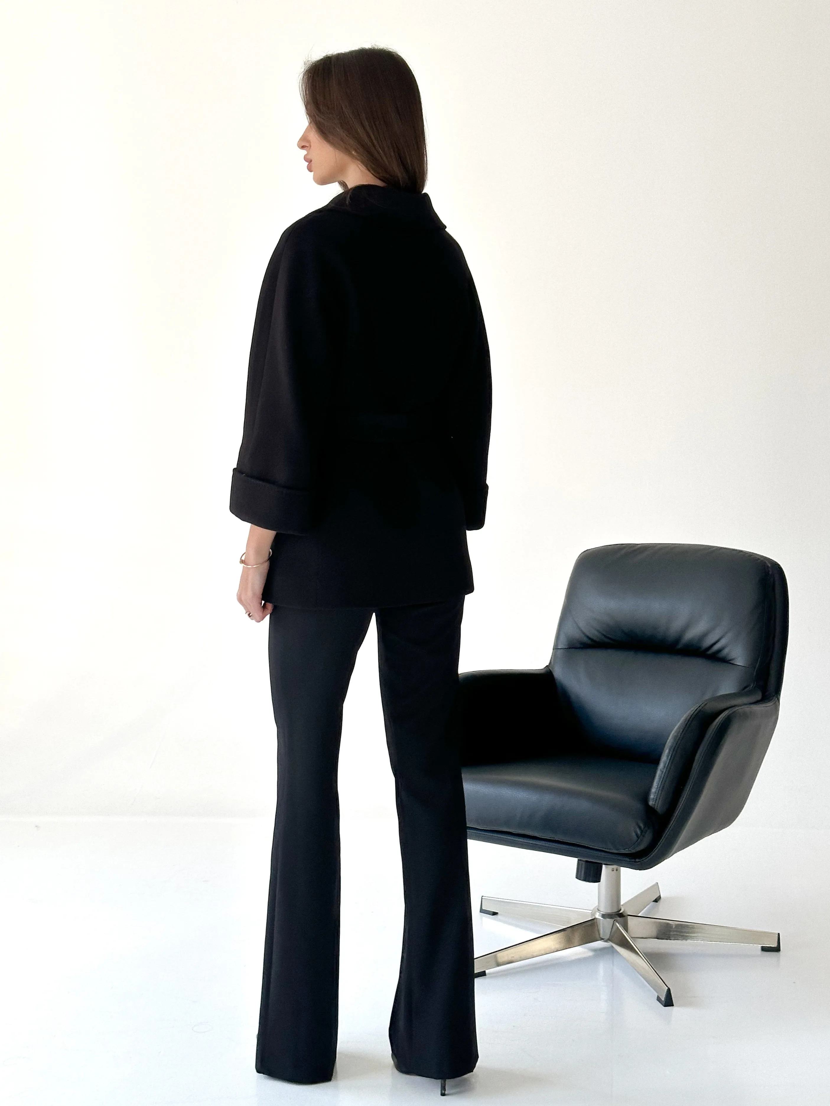 Jackie Tailored Cashmere Wool Coat